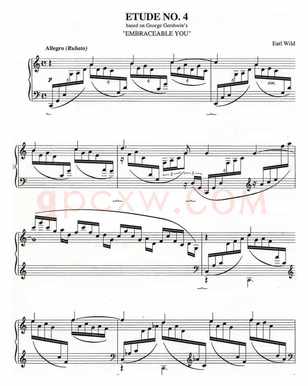 Etude 4.Embraceable You（乔治·格什温练习曲·4、拥抱你）