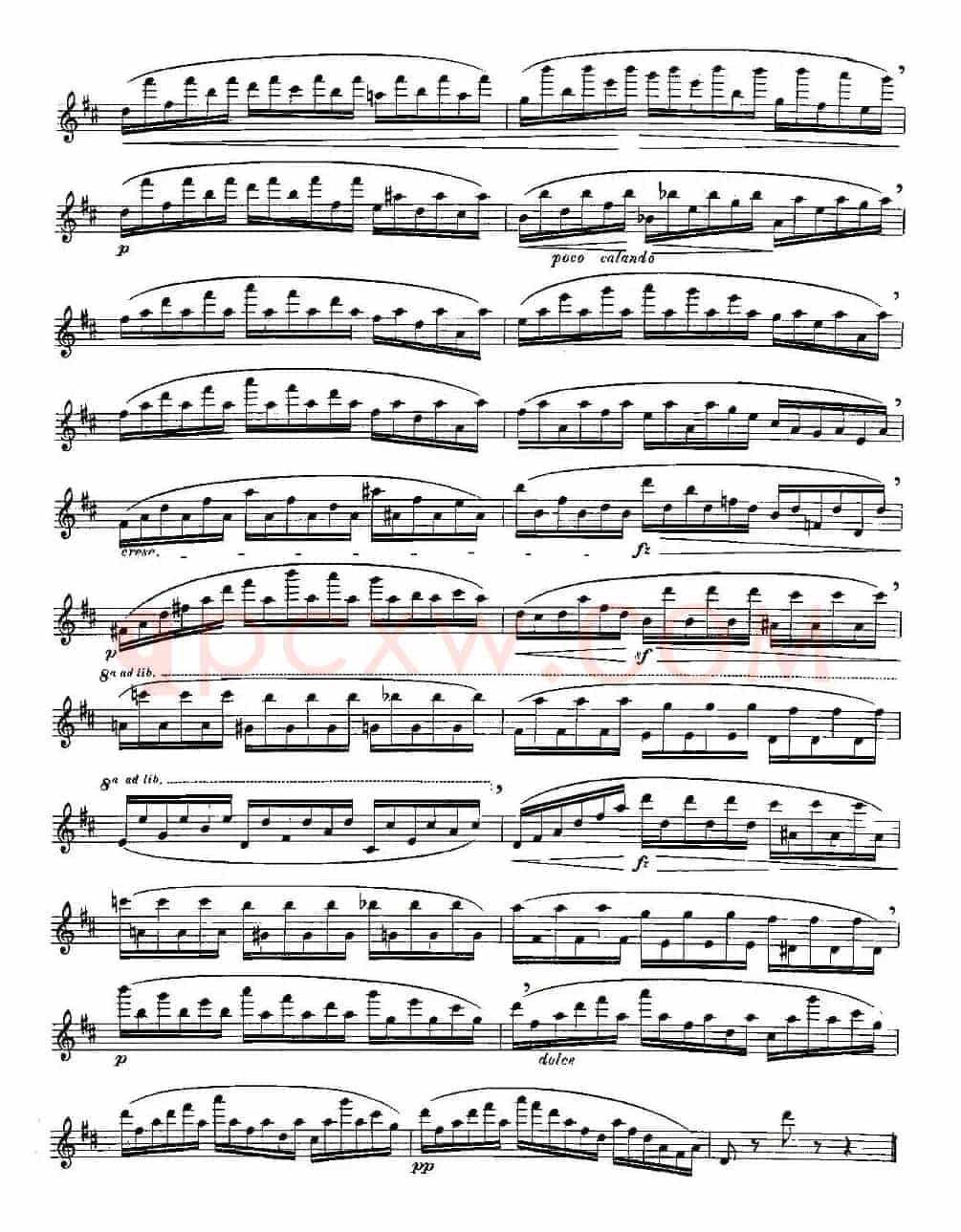 Moyse - 25 Studies after Czerny flute 之16（25首改编自车尔尼作品的练习曲）