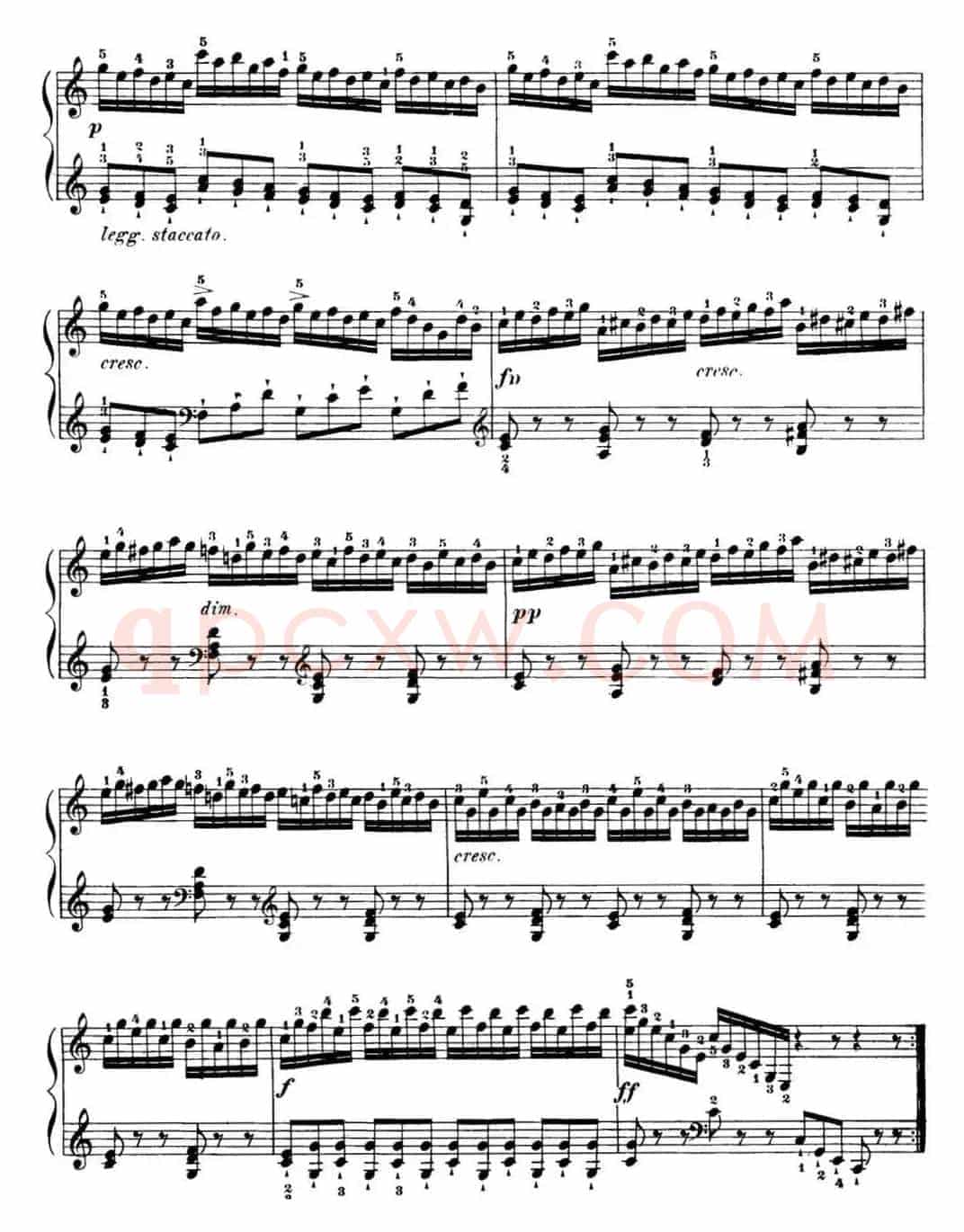 40首车尔尼Op.299钢琴快速练习曲（NO.11）