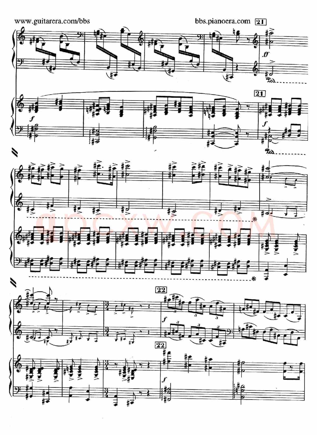 Piano Concerto in c-sharp Minor(升c小调钢琴协奏曲·第三乐章)