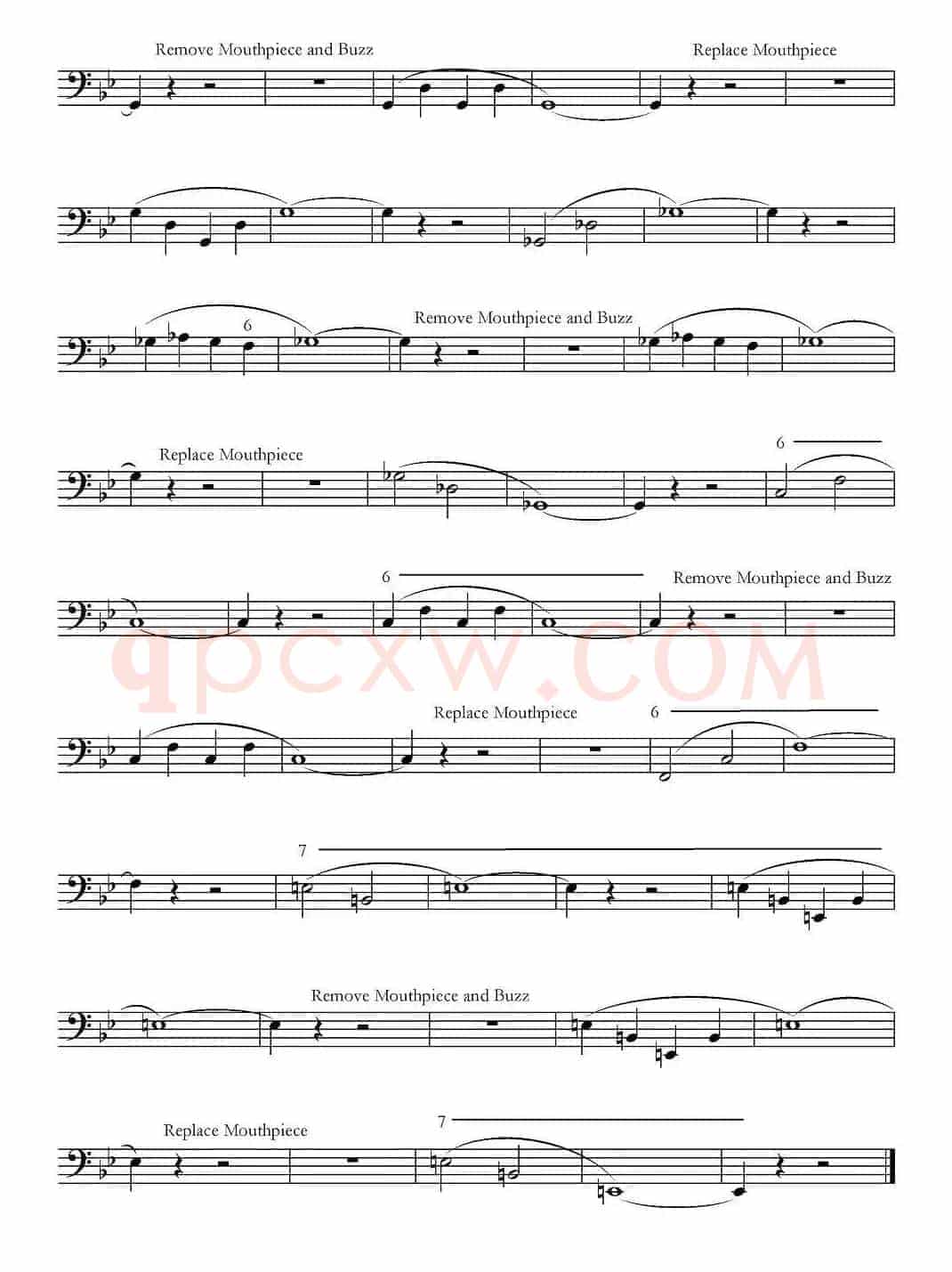 低音长号练习：Basic Routine
