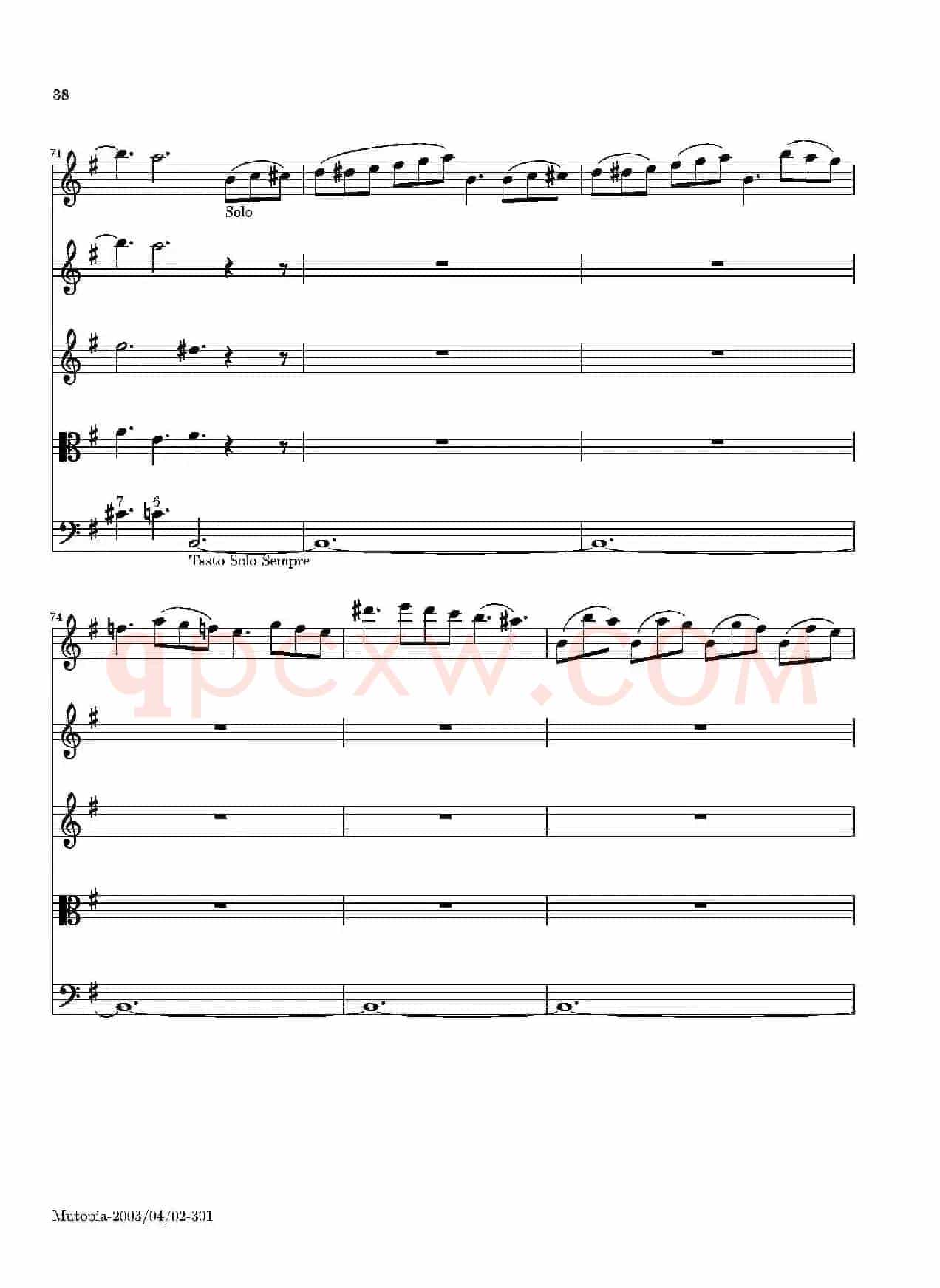 La Primavera·Spring（四季·春）（弦乐协奏曲总谱）