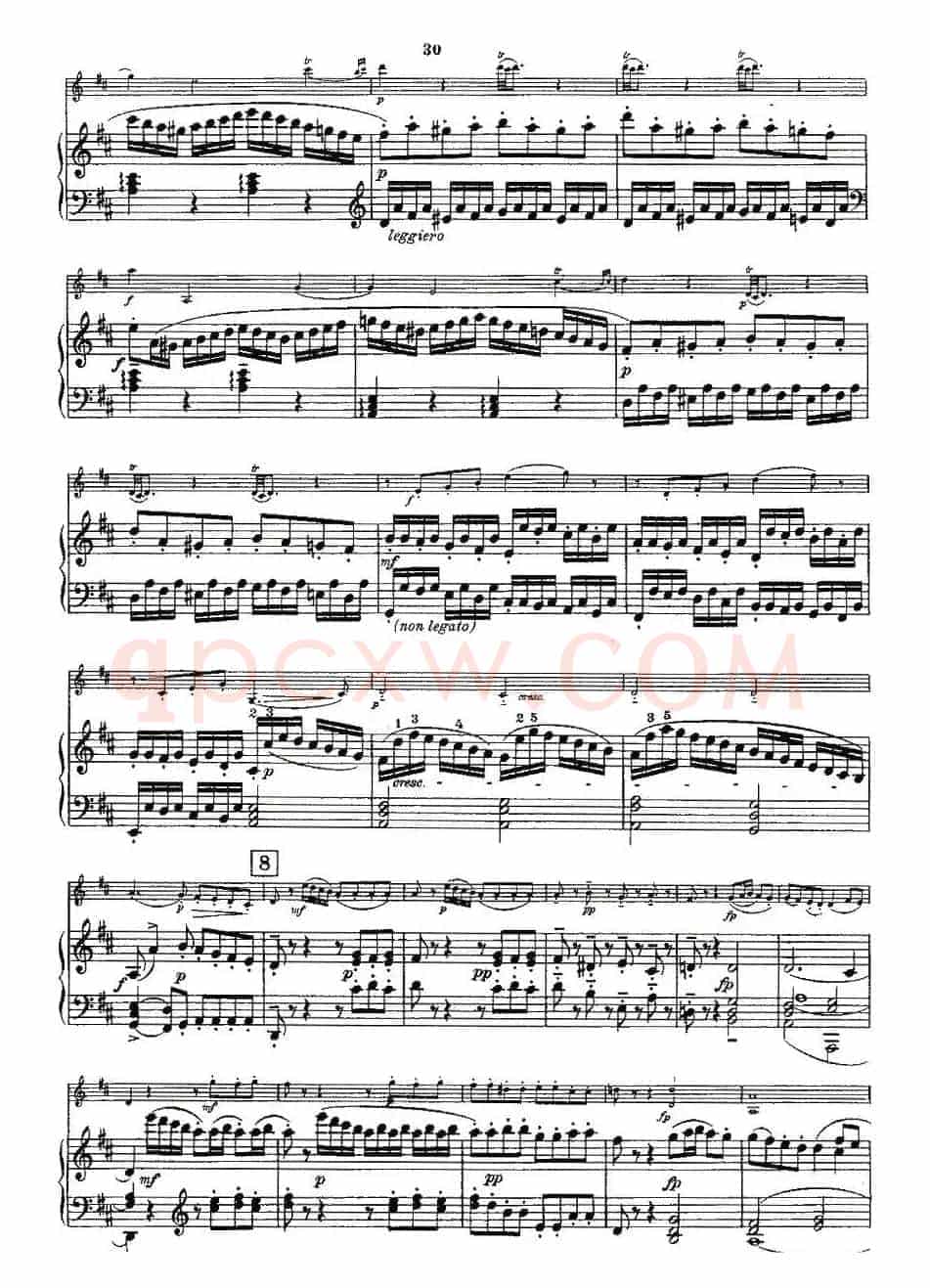 Mozart - Violin Sonata No.3, KV. 306（第三小提琴奏鸣曲）
