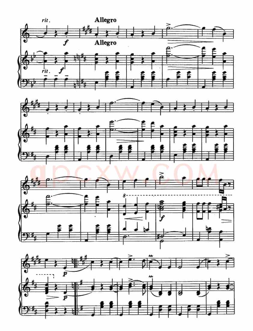 蓝色的多瑙河圆舞曲（降B小号独奏）