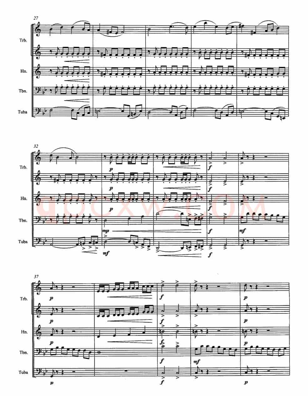 那达慕序曲（铜管五重奏）