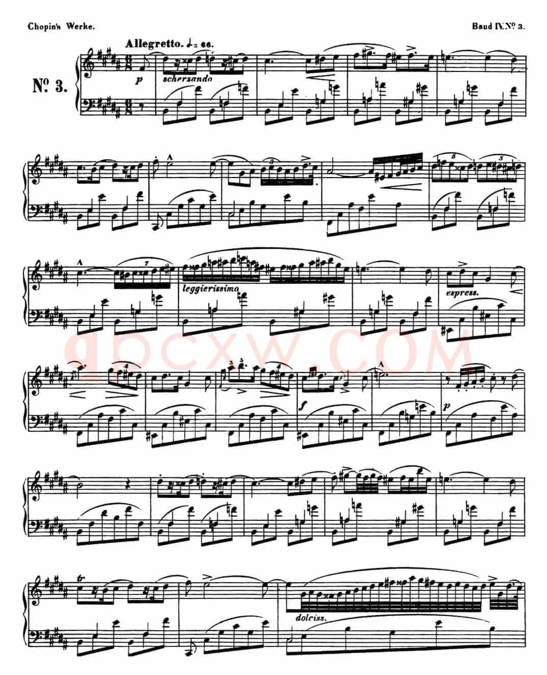 B大调夜曲Op.9（NO.3）