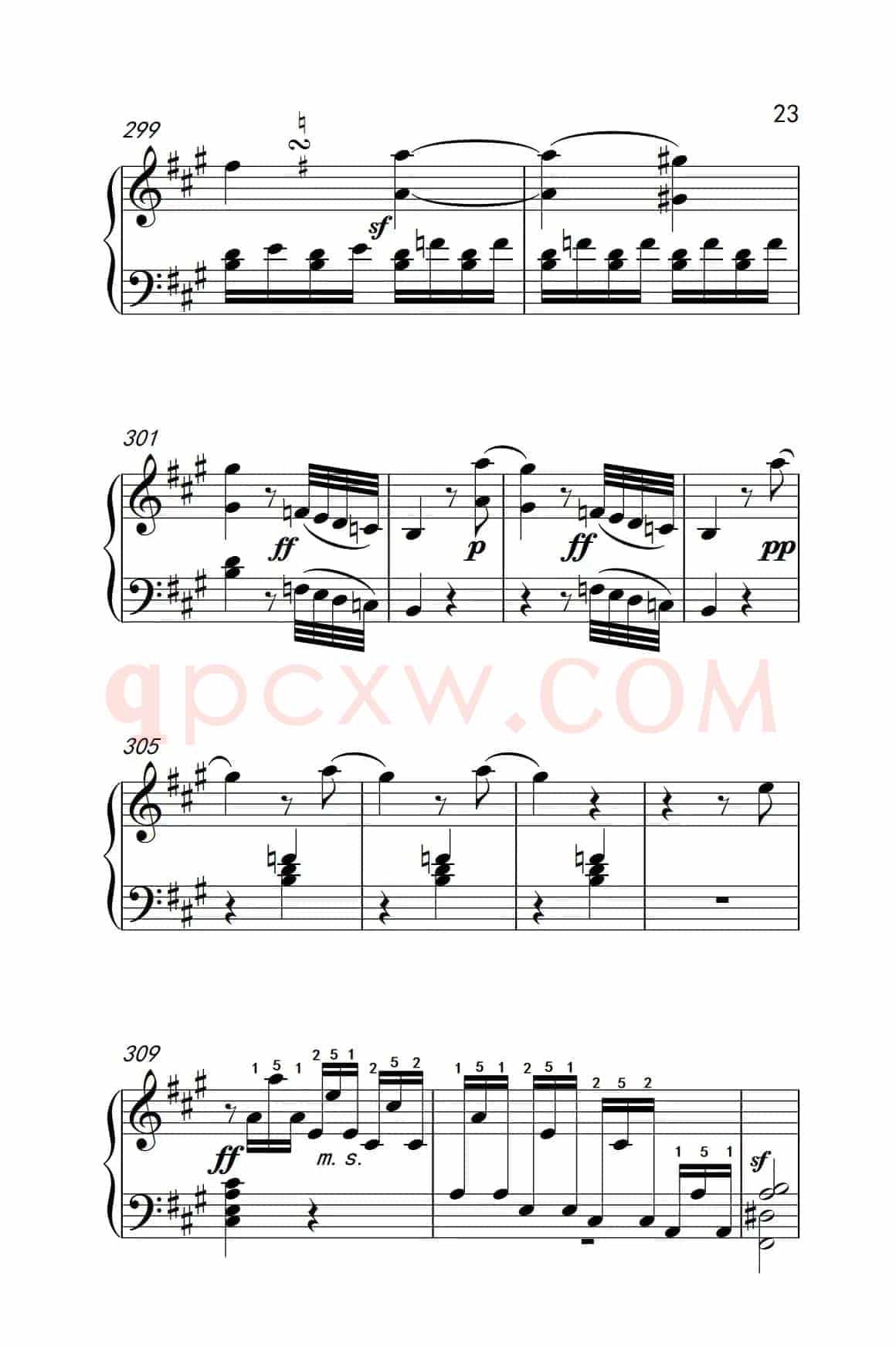 奏鸣曲 Opus 2 Nr.2 第一乐章（贝多芬奏鸣曲集 1）