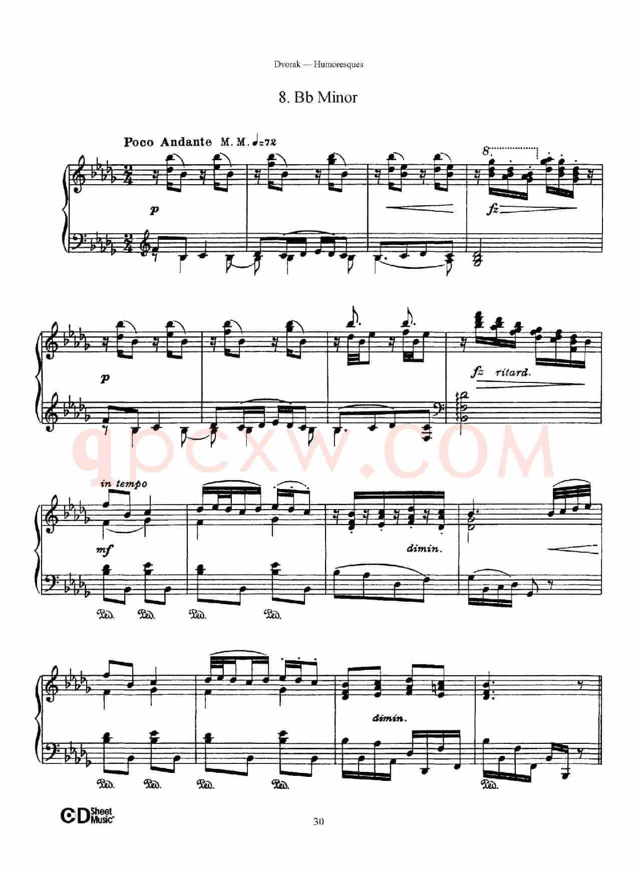 8 Humoresques Op.101（8首幽默曲·8）