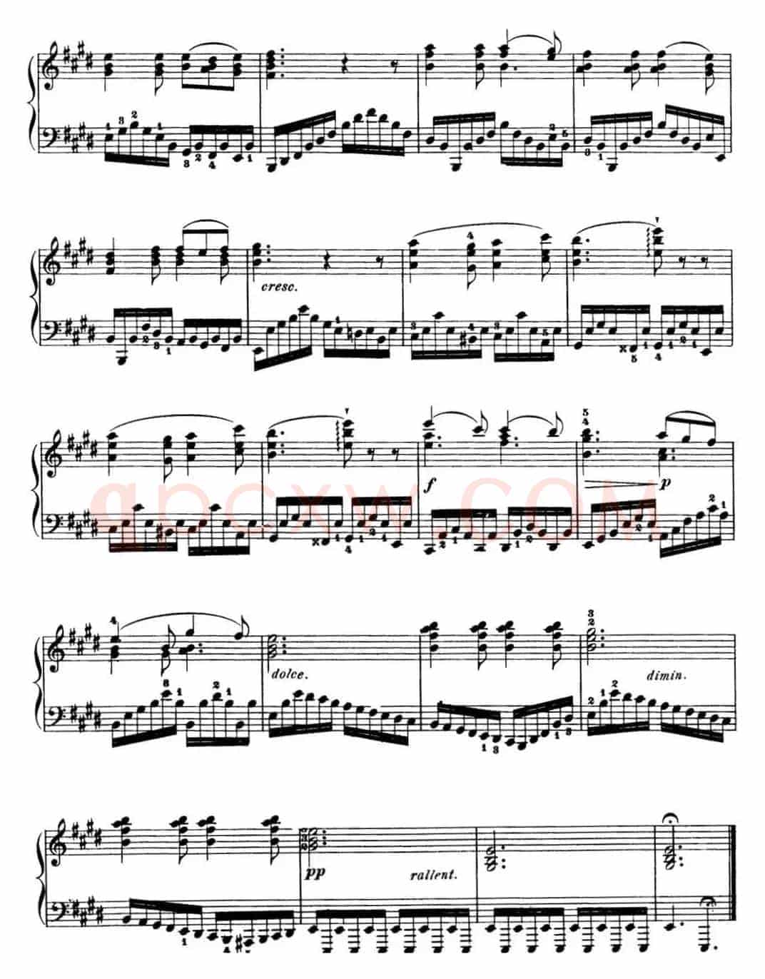 50首车尔尼Op.740钢琴手指灵巧技术练习曲（NO.23）