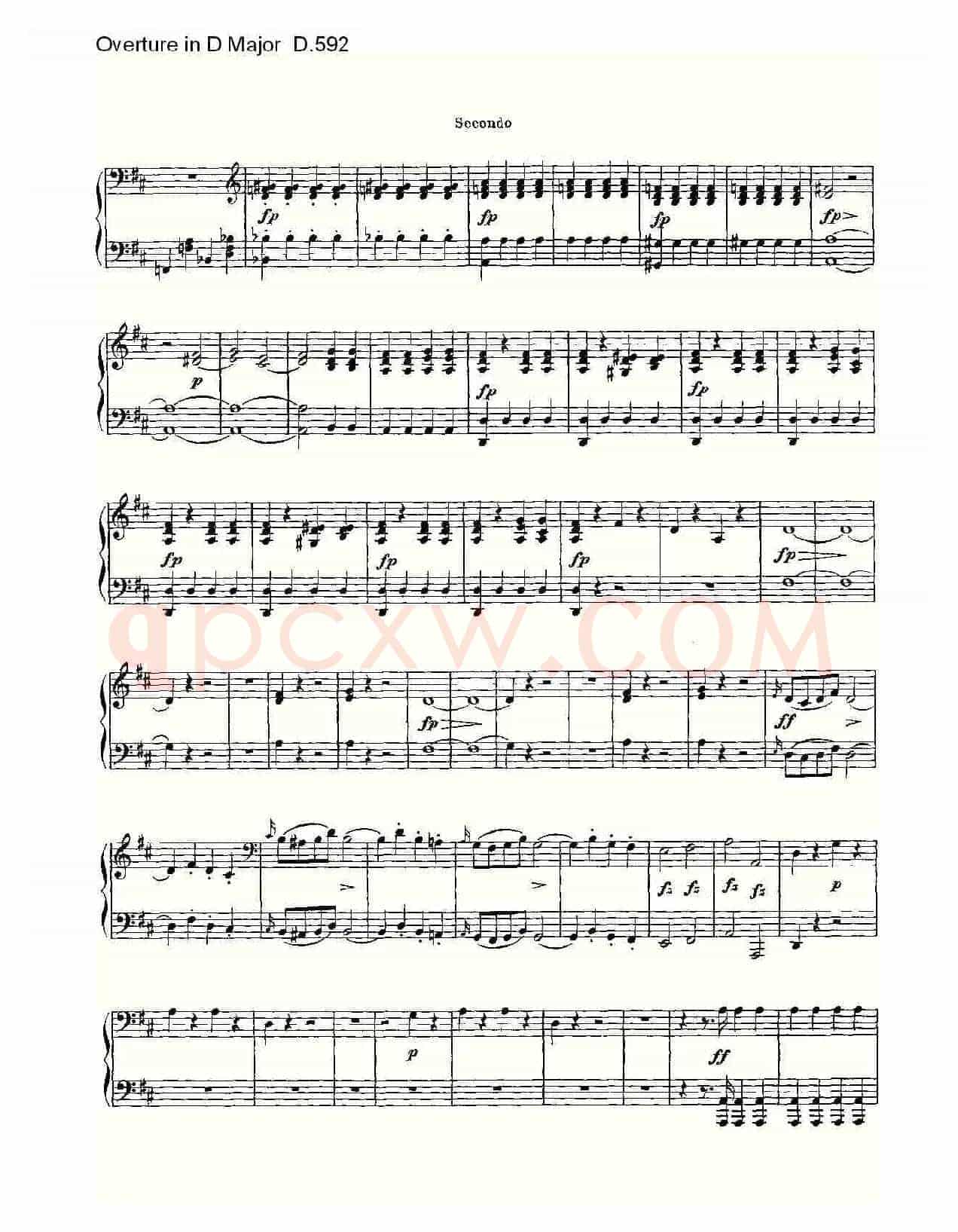Overture in D Major D.592(D大调序曲 D.592)