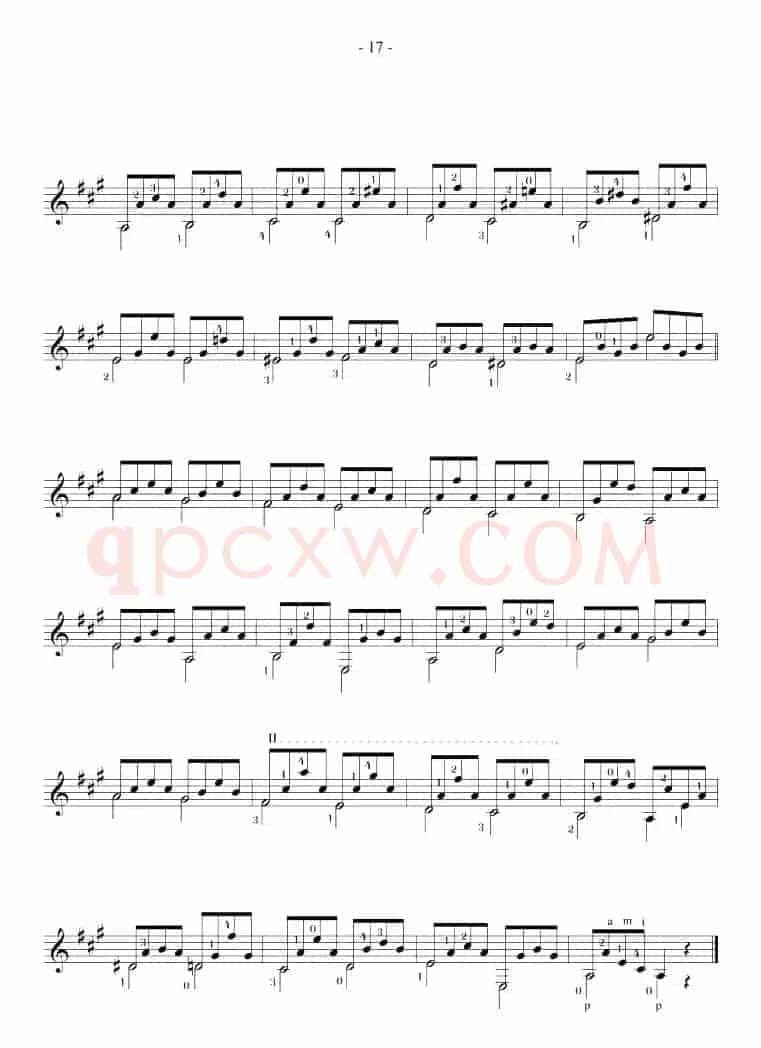Fernando Sor《12 Studies,Op.35》（STUDY 9）