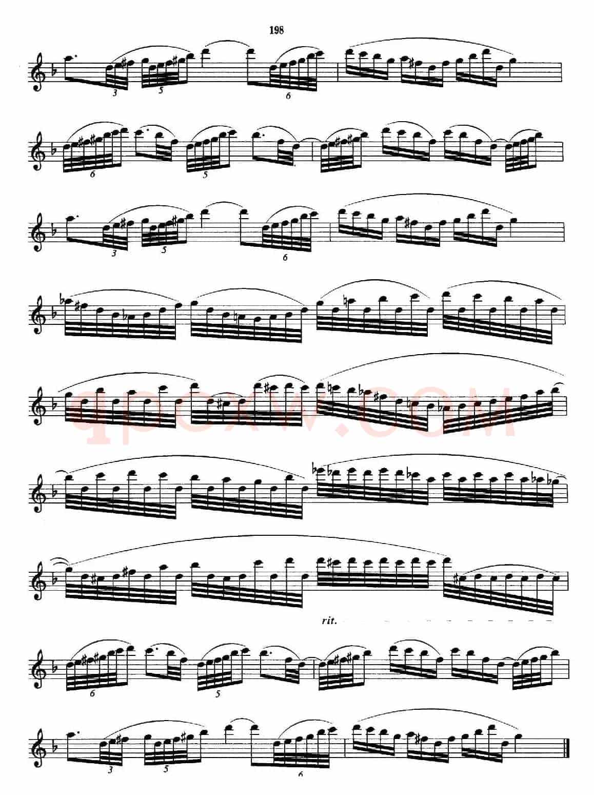 萨克斯管业余考级九级练习曲第一首