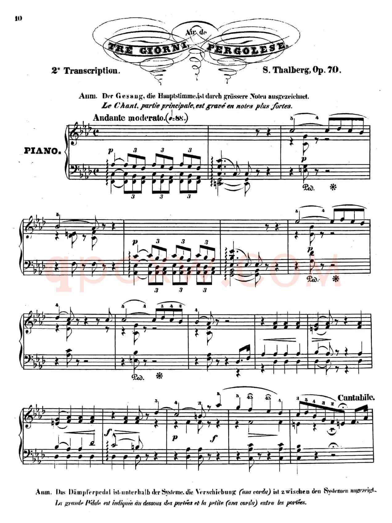 The Art of Singing Applied to the Piano Op.70(钢琴歌唱的艺术)