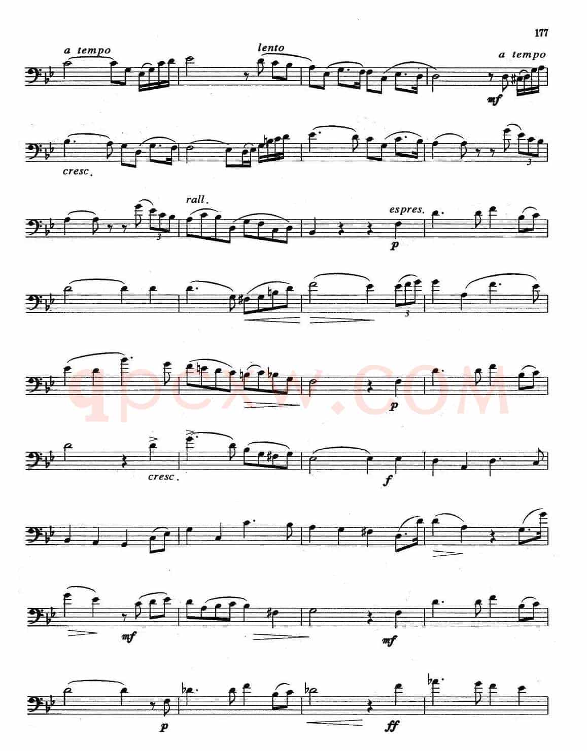 A组乐曲：音乐会乐曲（长号）