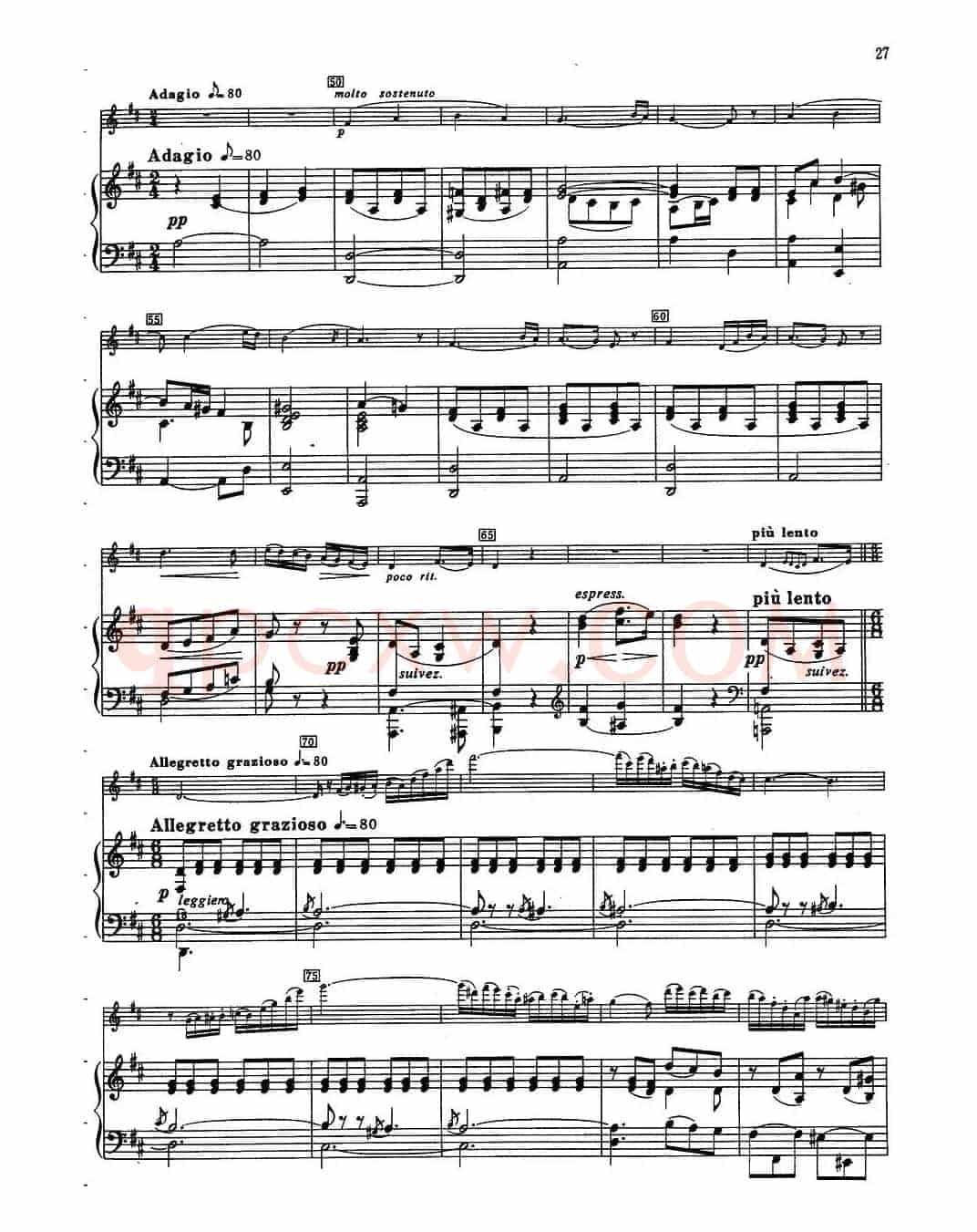 Fantaisie Sur Le Freyschutz（魔弹射手幻想曲）（长笛+钢琴）