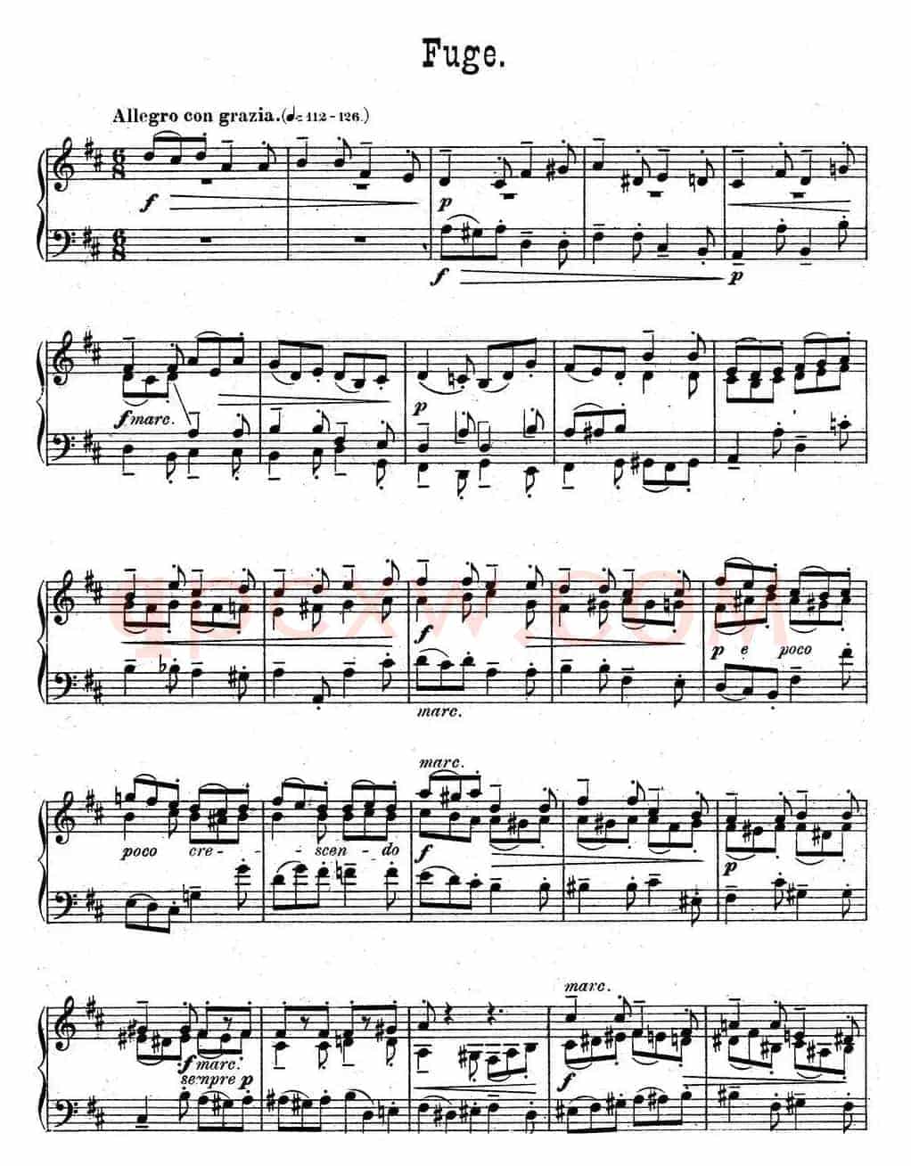 6 Preludes and Fugues Op.99（6首前奏曲与赋格·2）