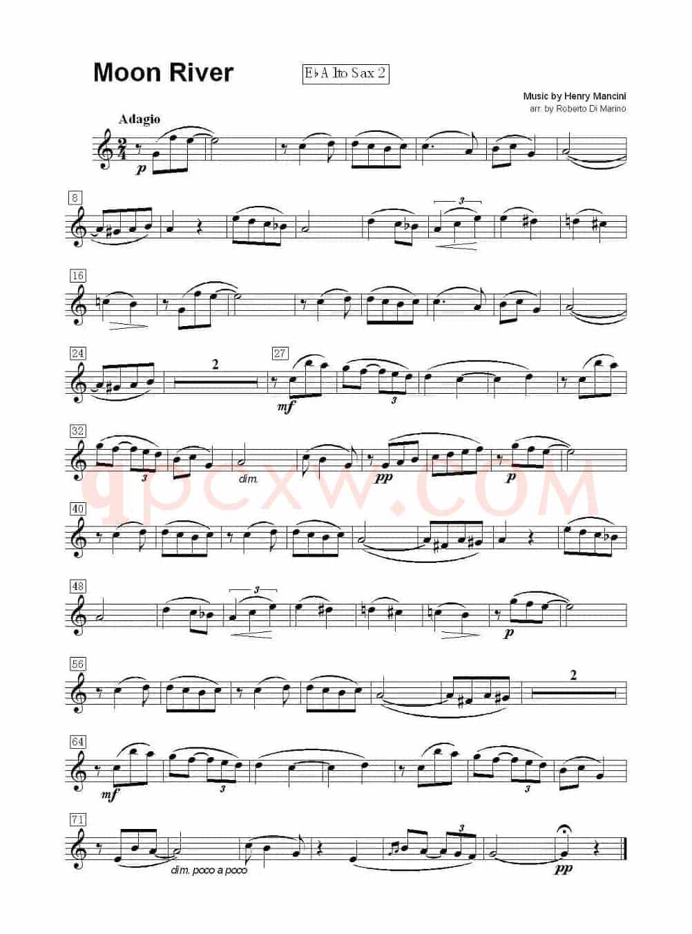 Moon River（月亮河）（四重奏）