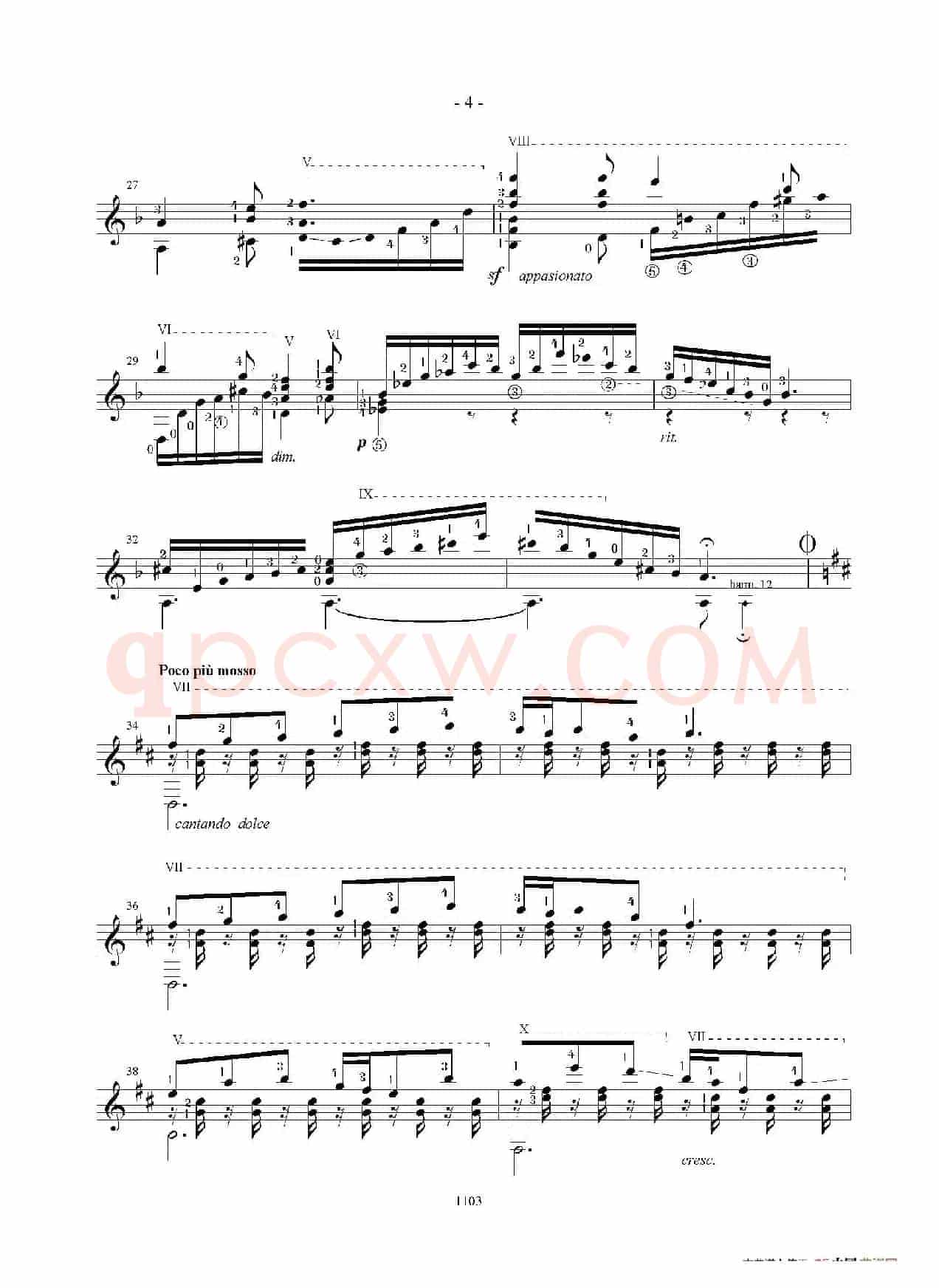 Mallorca(Barcarola Op.202)（古典吉他）