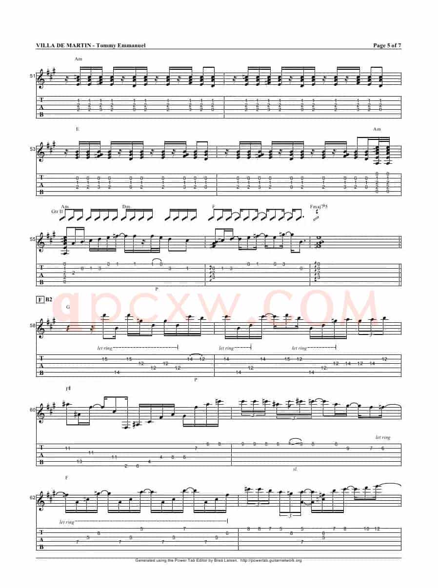 tommy emmanuel：villa de martin（指弹吉它）