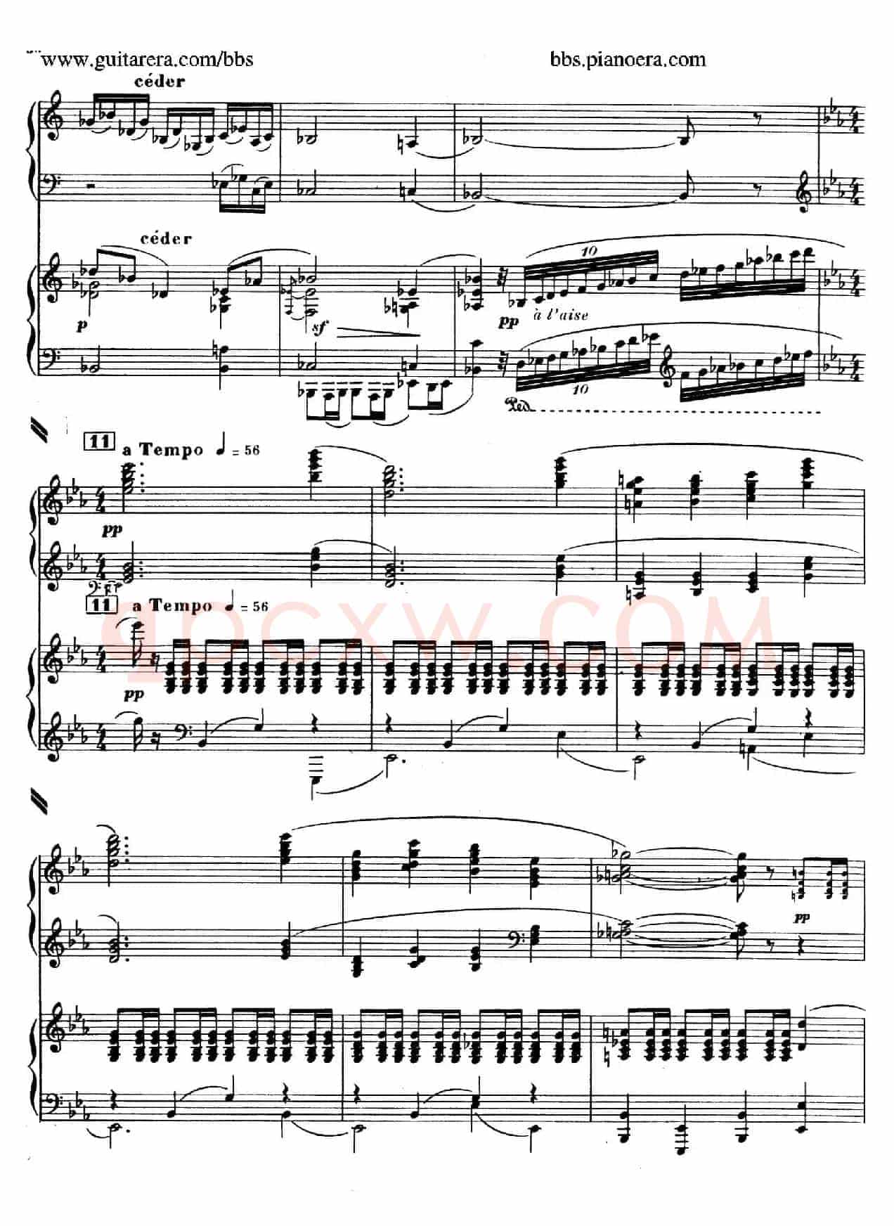 Piano Concerto in c-sharp Minor(升c小调钢琴协奏曲·第二乐章)