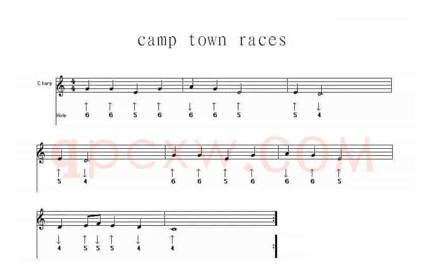 camp town races（布鲁斯）