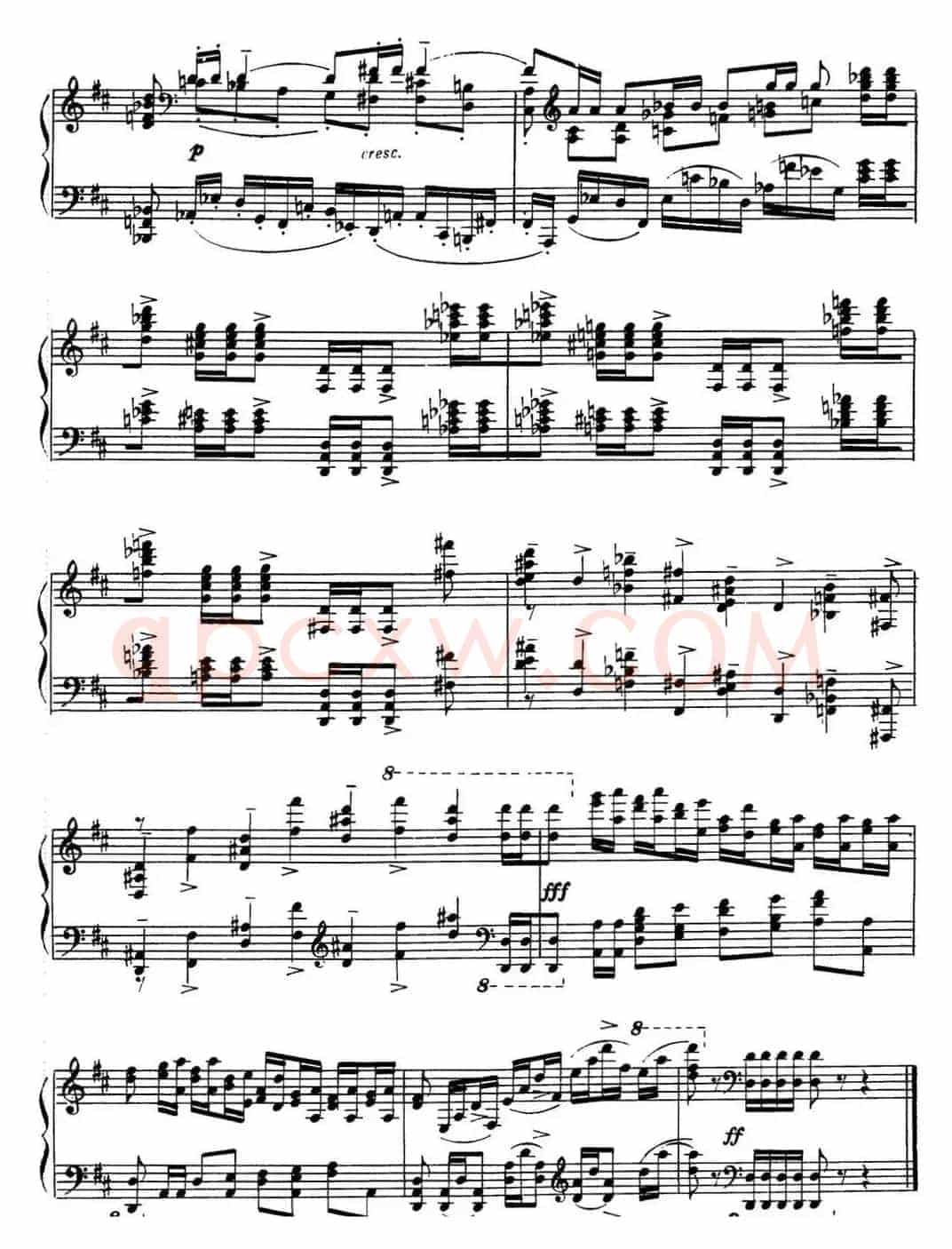 拉赫玛尼诺夫 音画练习曲17或18 Etudes tableaux Op.39 No.9