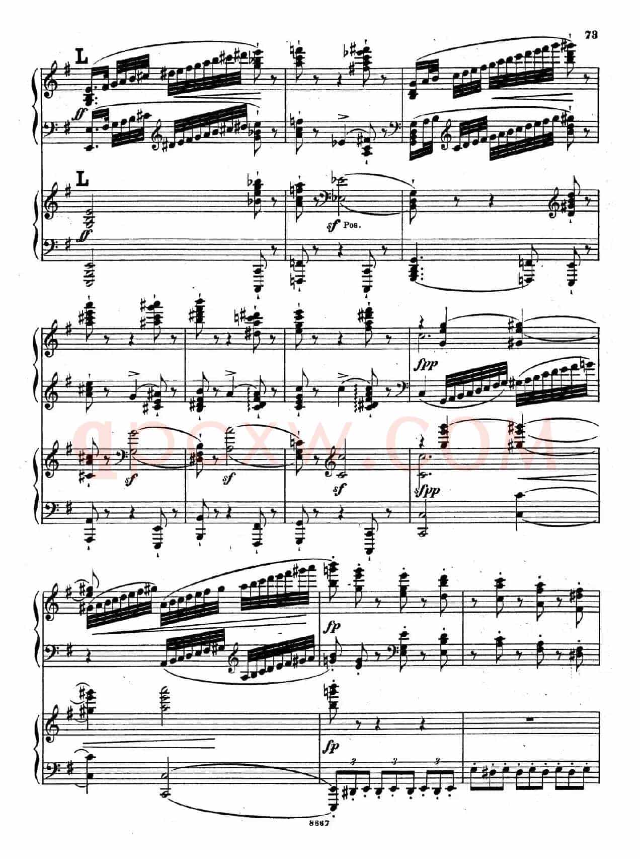 Symphony No.4 in e Minor Op.98(e小调第四交响曲·双钢琴)