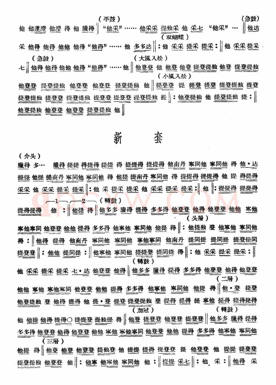 十番音乐:击乐