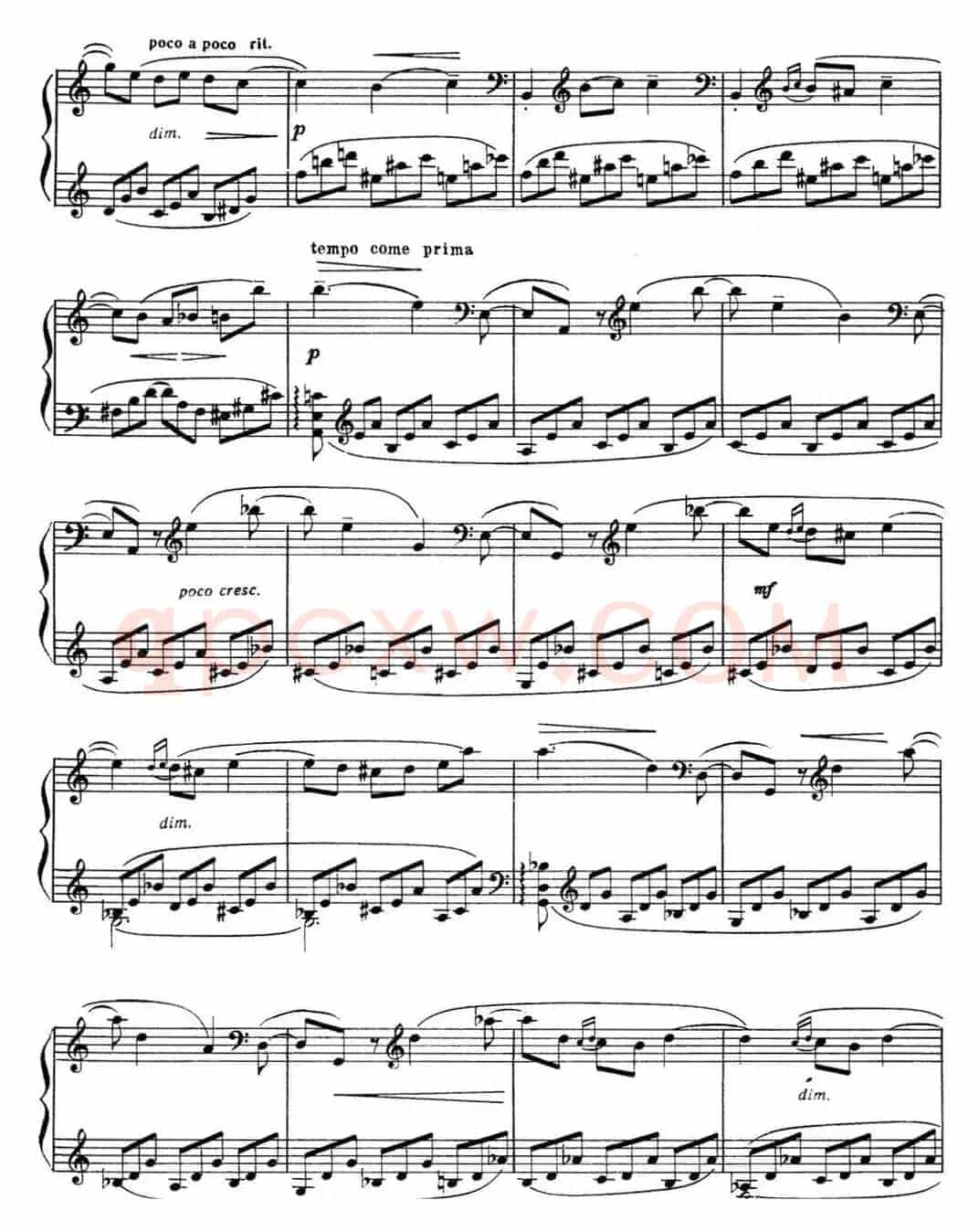 拉赫玛尼诺夫 音画练习曲10或11 Etudes tableaux Op.39 No.2