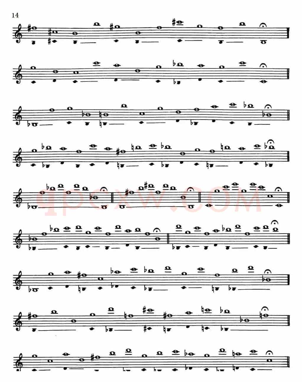 Top Tones For Sax（Methode）（萨克斯大小调音阶练习）