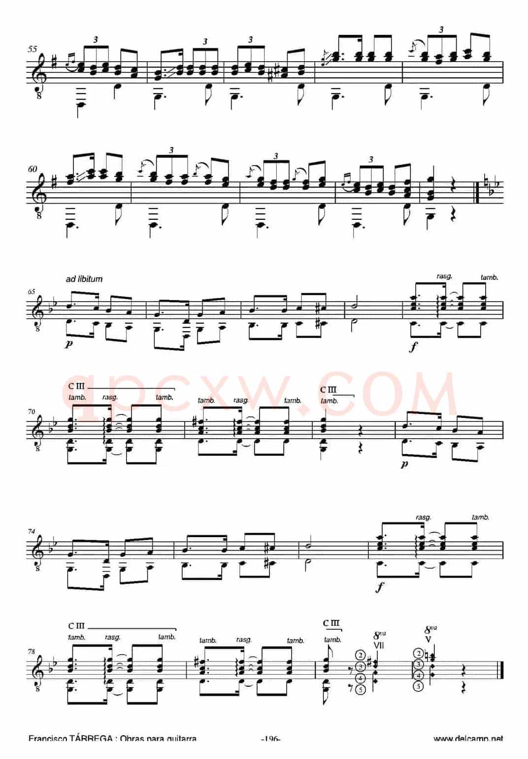 TANGO(Arreglado sobre un Habanera de Carlos Garcia Tolsa)（古典吉他）