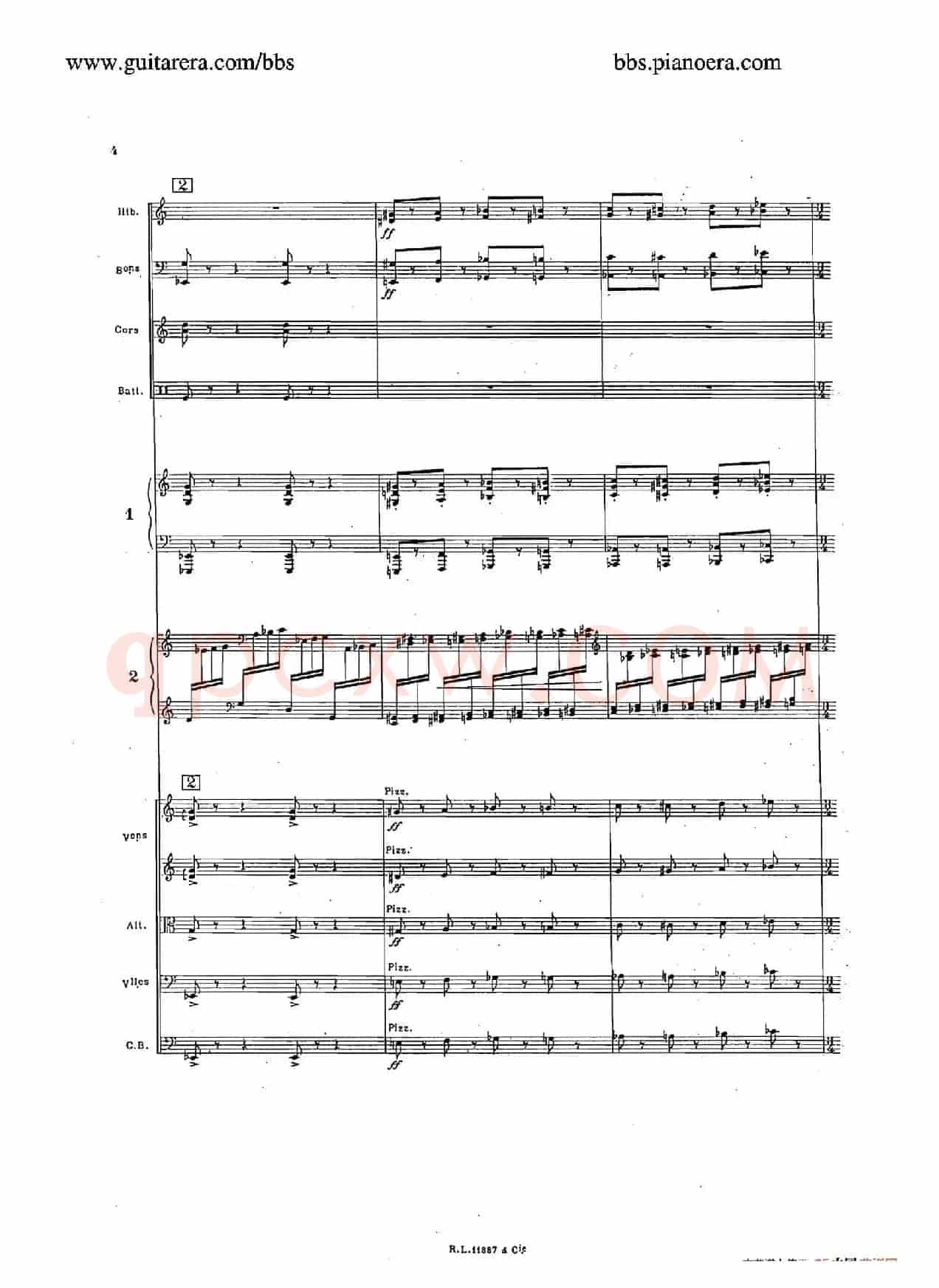 Concerto for 2 Pianos in d Minor(d小调双钢琴协奏曲·总谱)