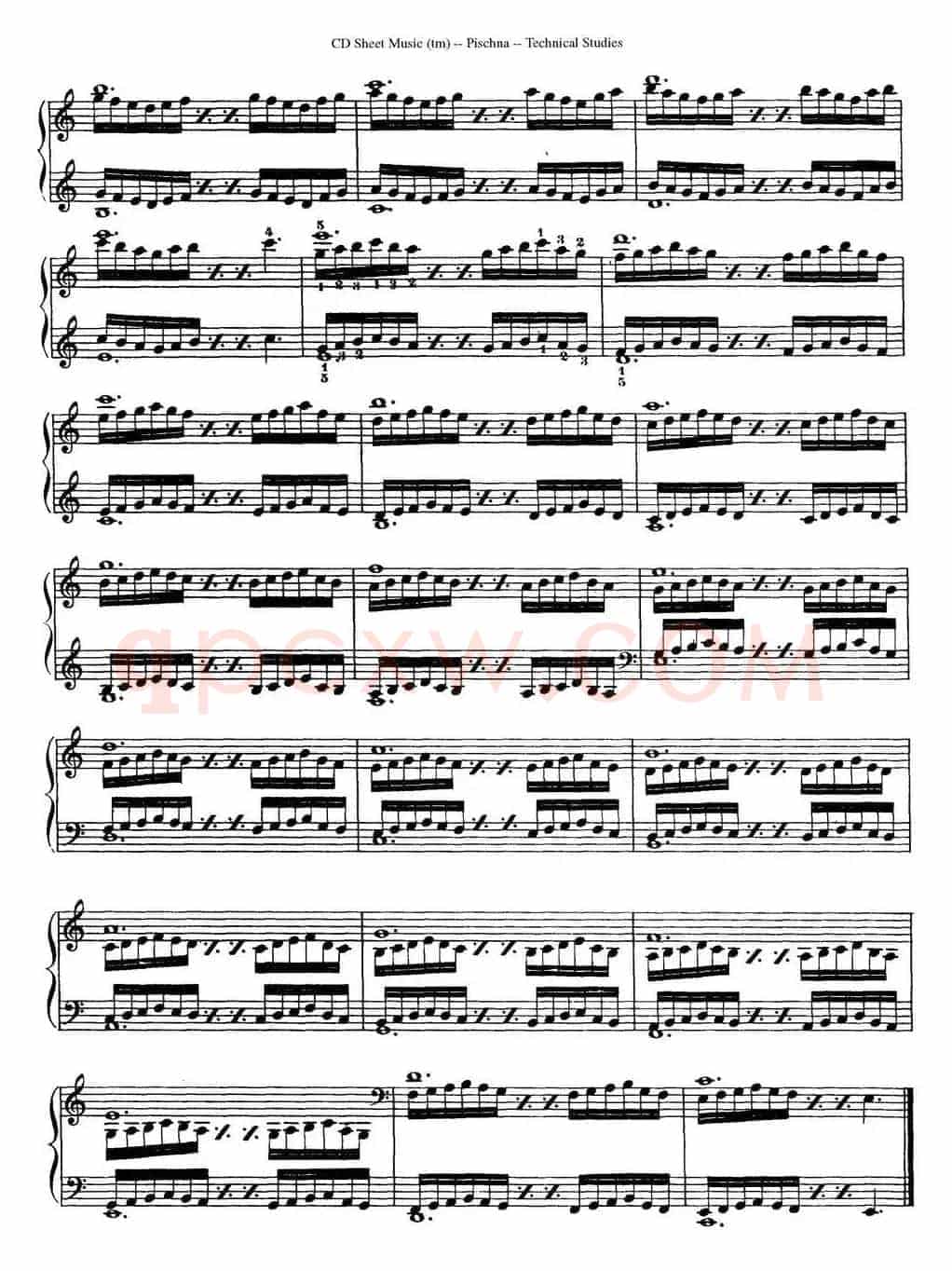 Technical Studies 60 Progressive Exercises (60首钢琴循序渐进练习曲 P21——30)