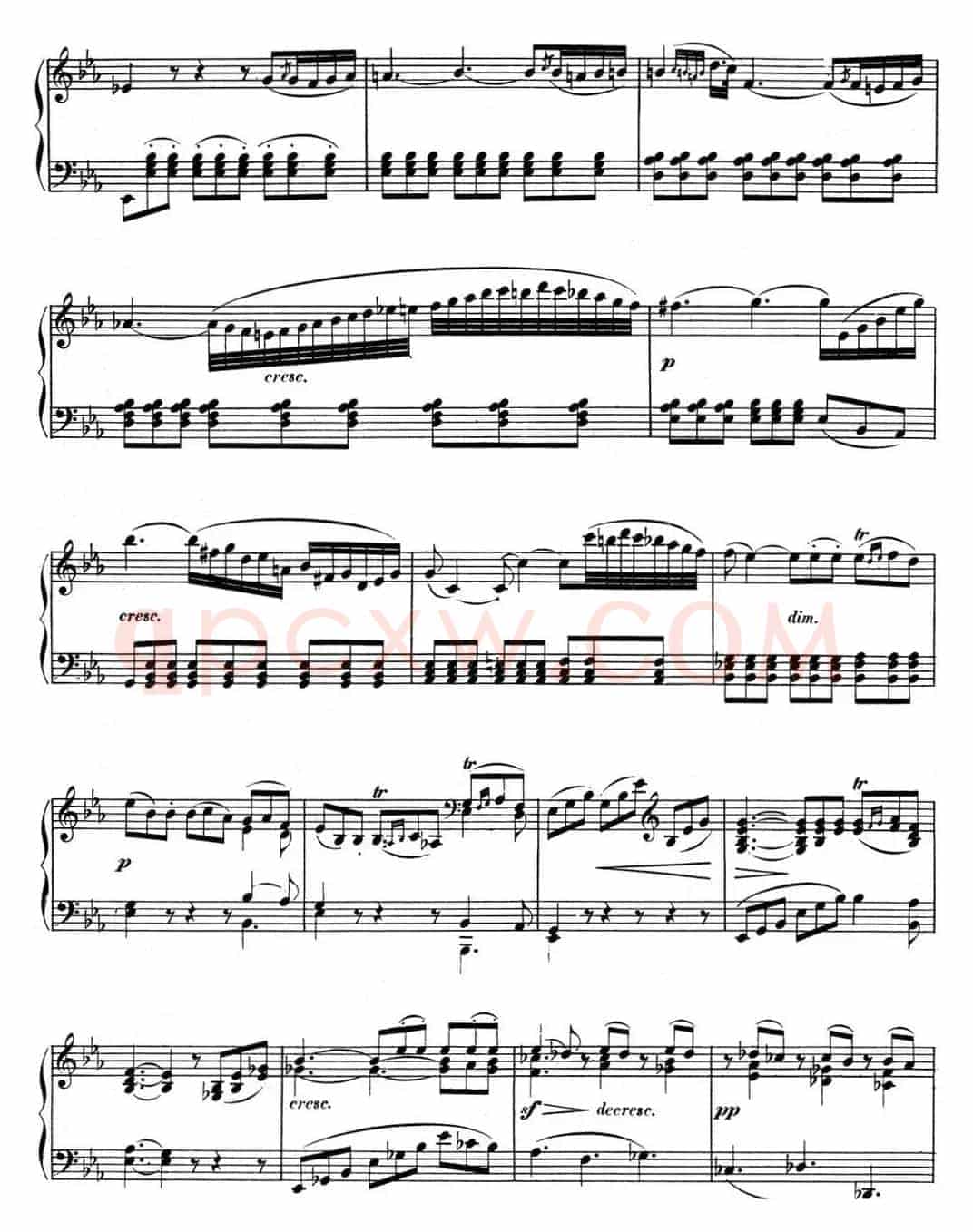 贝多芬钢琴奏鸣曲11 降B大调 Op.22 B-flat major