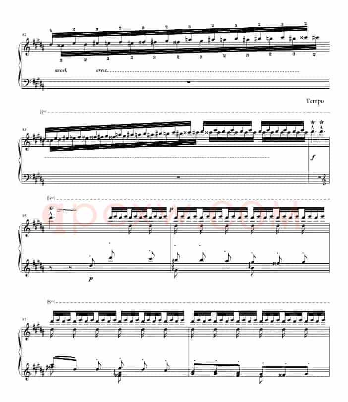 钟（帕格尼尼大练习曲III 、吴锦云制谱版）