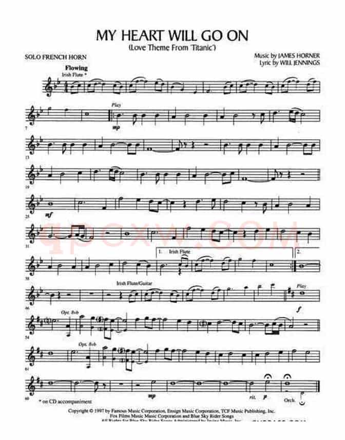 My Heart Will Go On（我心永恒）（圆号）