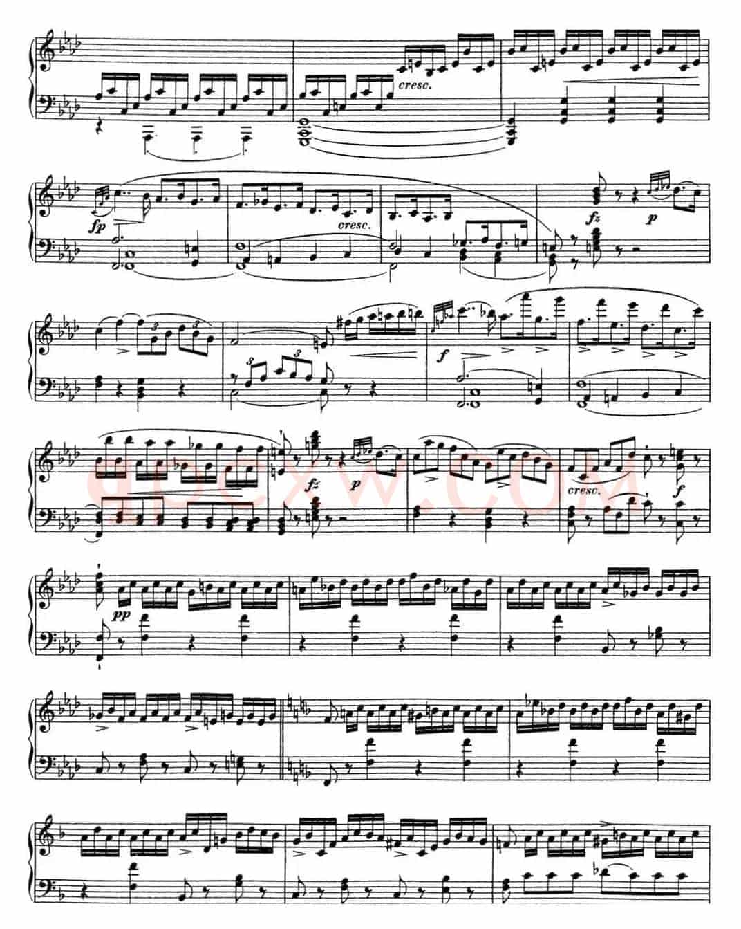 舒伯特f小调即兴曲D.935，Op.142（NO.1）