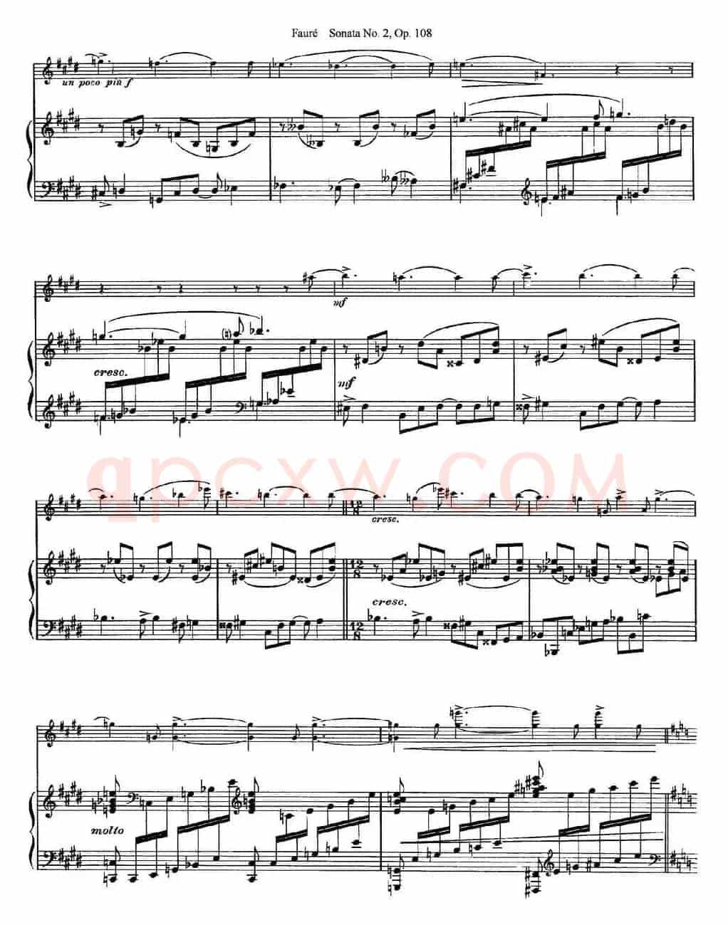 Violin Sonata No.2 Op.108（小提琴+钢琴伴奏）