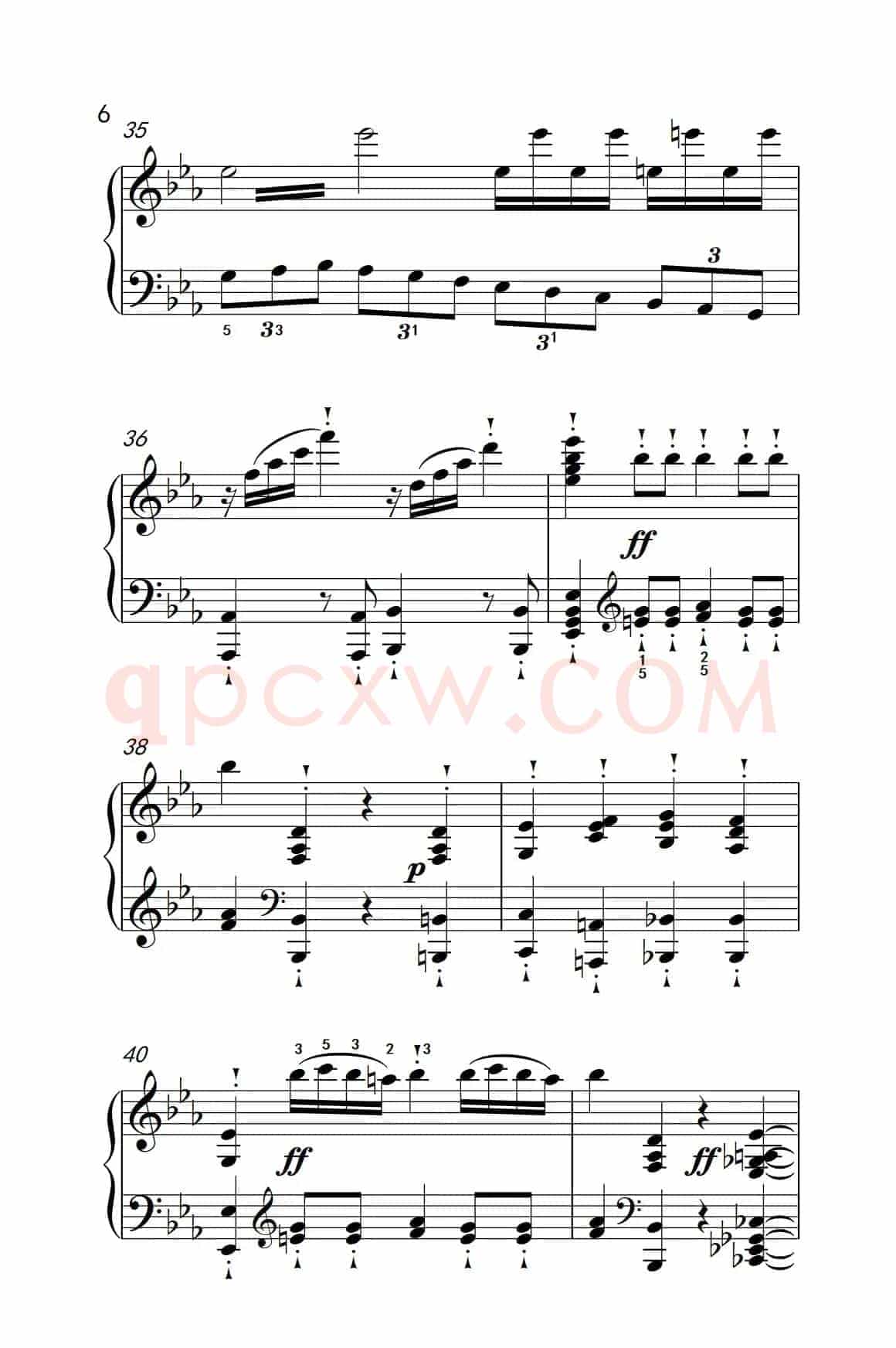 奏鸣曲 Opus 10 Nr.1 第三乐章（贝多芬奏鸣曲集 2）