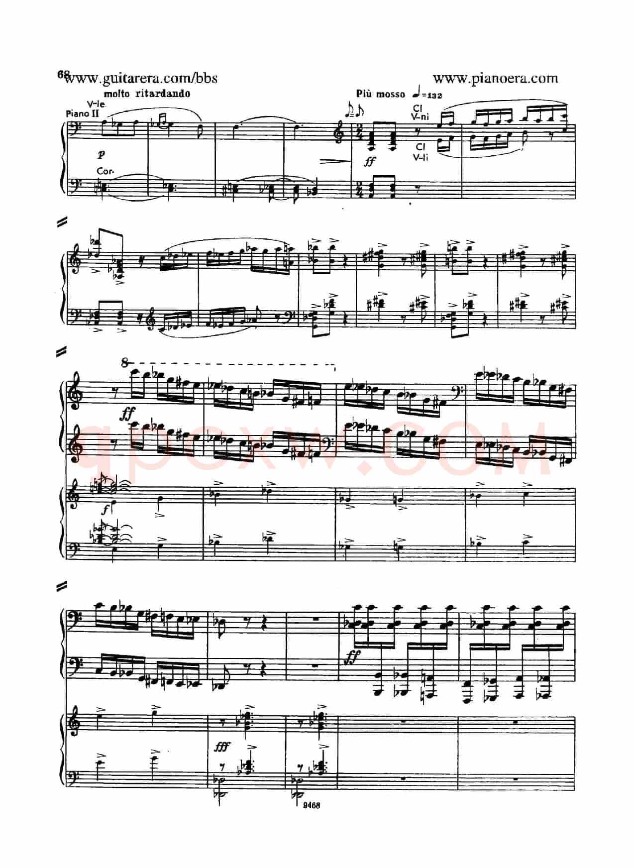 Piano Concerto in D-flat Major Op.37(降D大调钢琴协奏曲·Ⅲ·双钢琴)