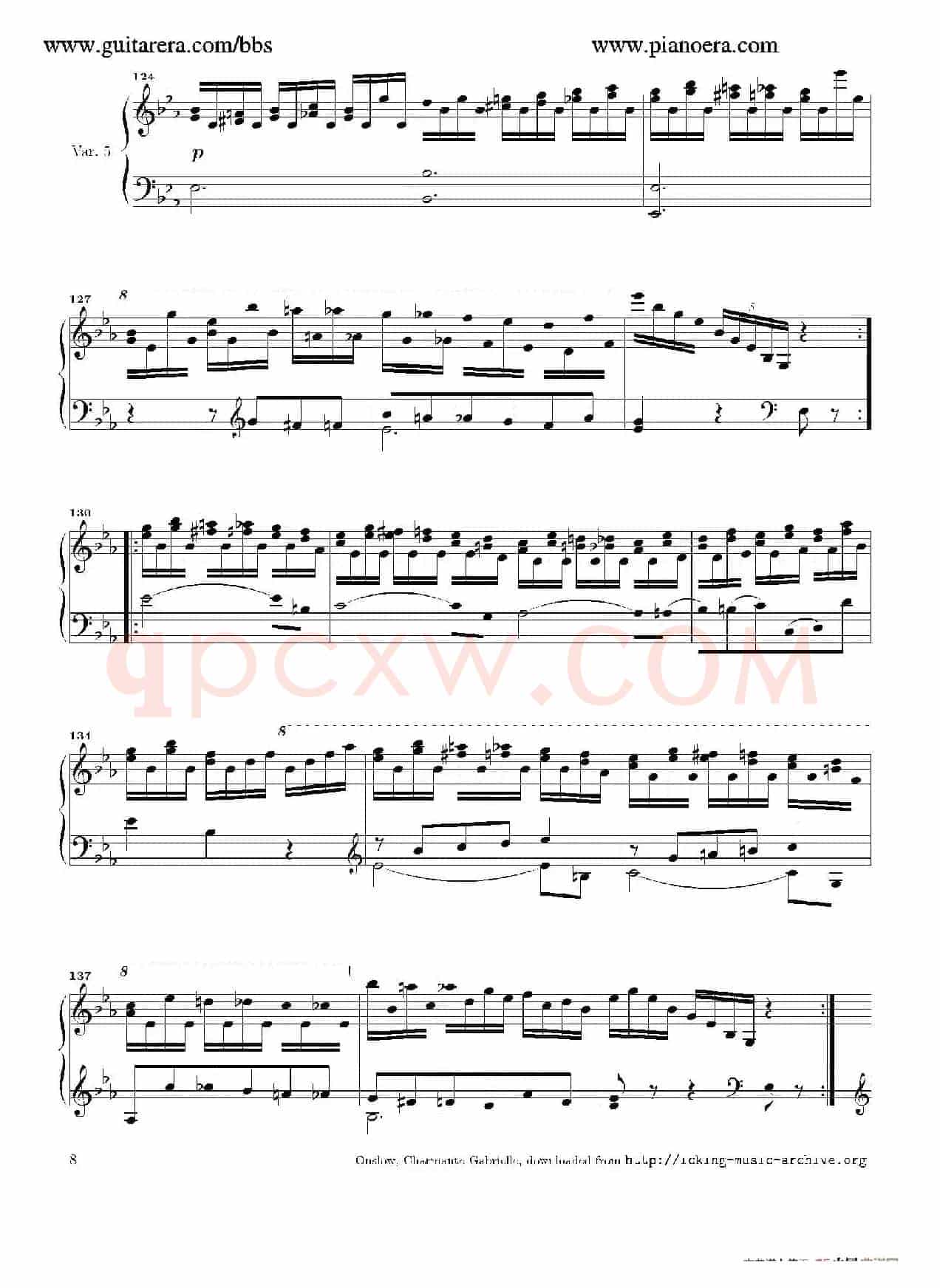 Variations in E-flat Major Op.12(降E大调变奏曲)