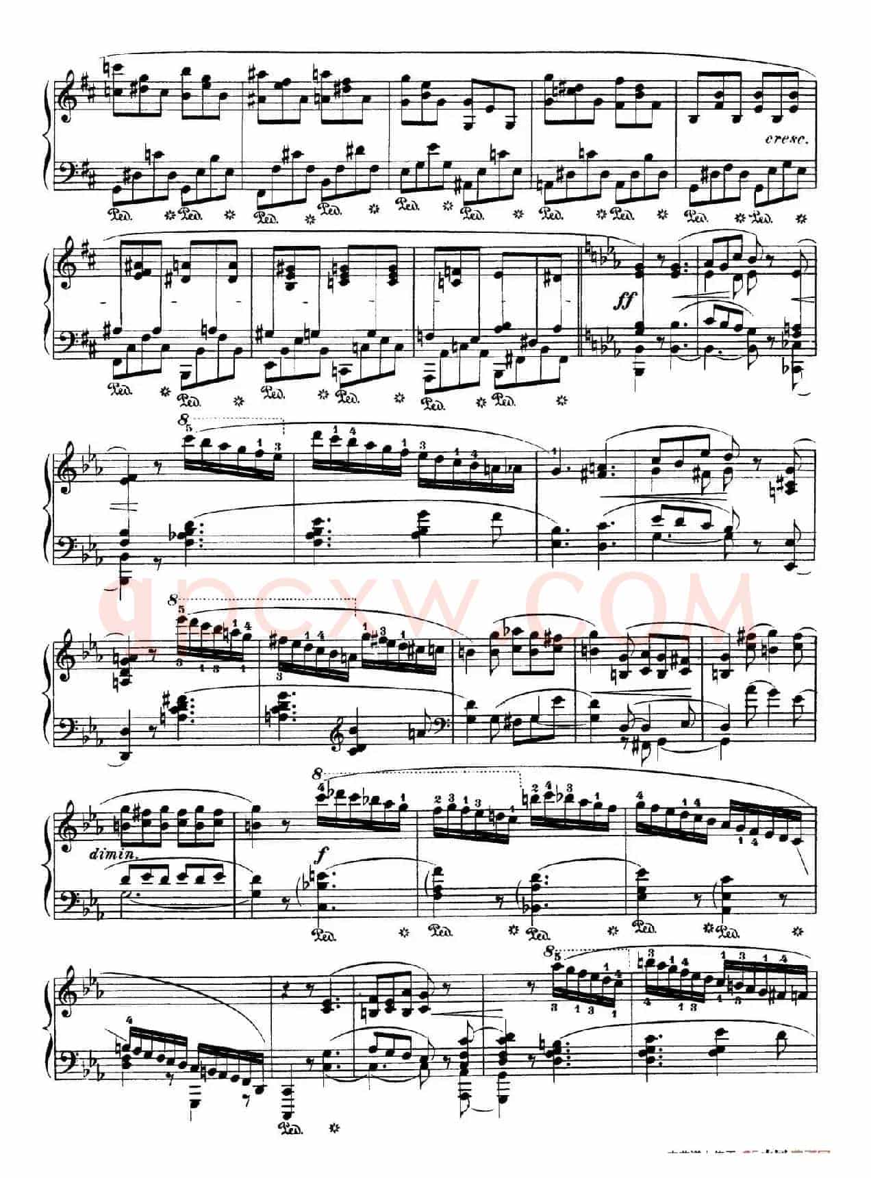 Piano Sonata No.3 in b Minor Op.58(b小调第三钢琴奏鸣曲·第四乐章)