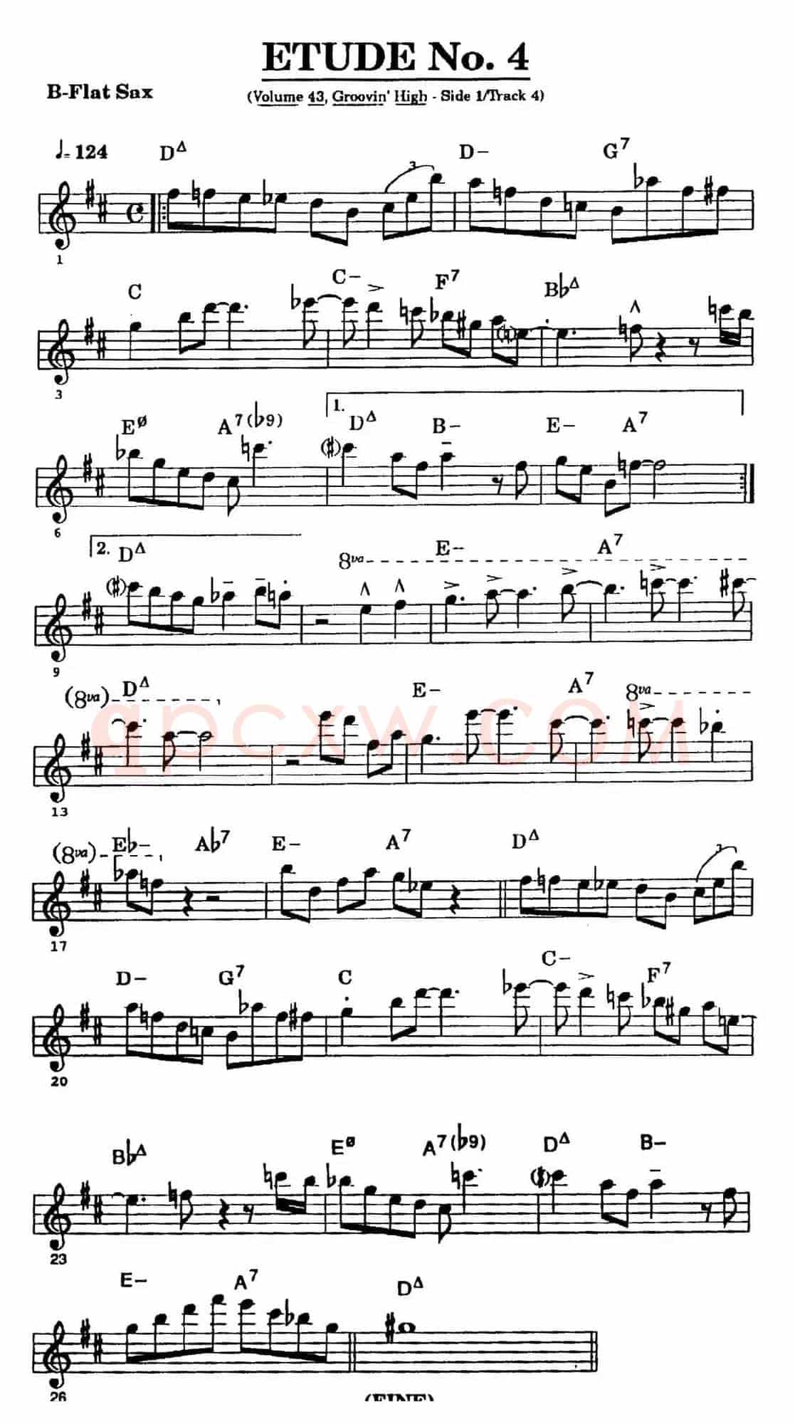 爵士乐超吹练习曲(四)