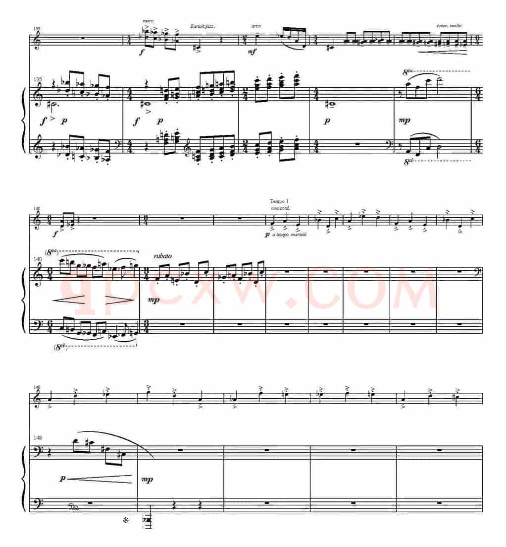 Sonata Poema aenigmaticum（小提琴+钢琴伴奏、2nd movement）