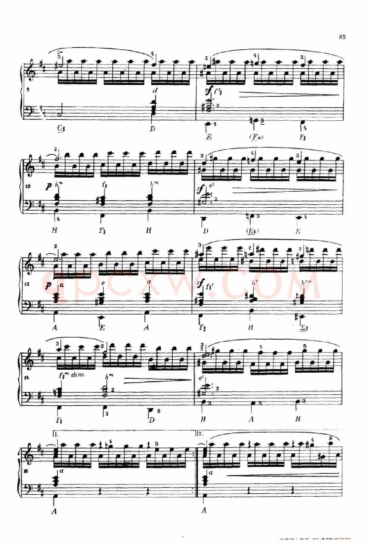 《车尔尼手风琴练习曲集》第Ⅳ册（第16——17首）