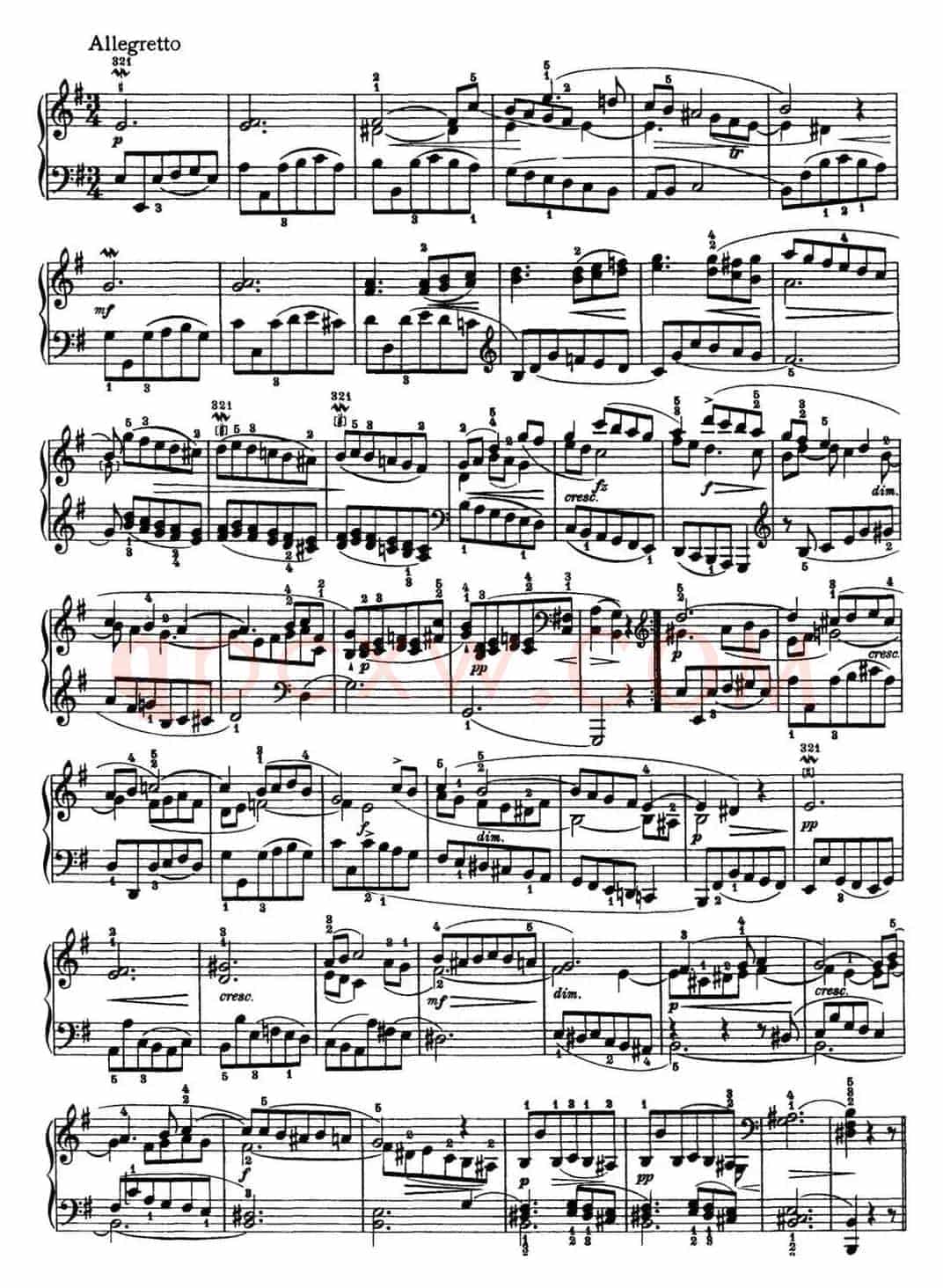 海顿 钢琴奏鸣曲 Hob XVI 31 in E major