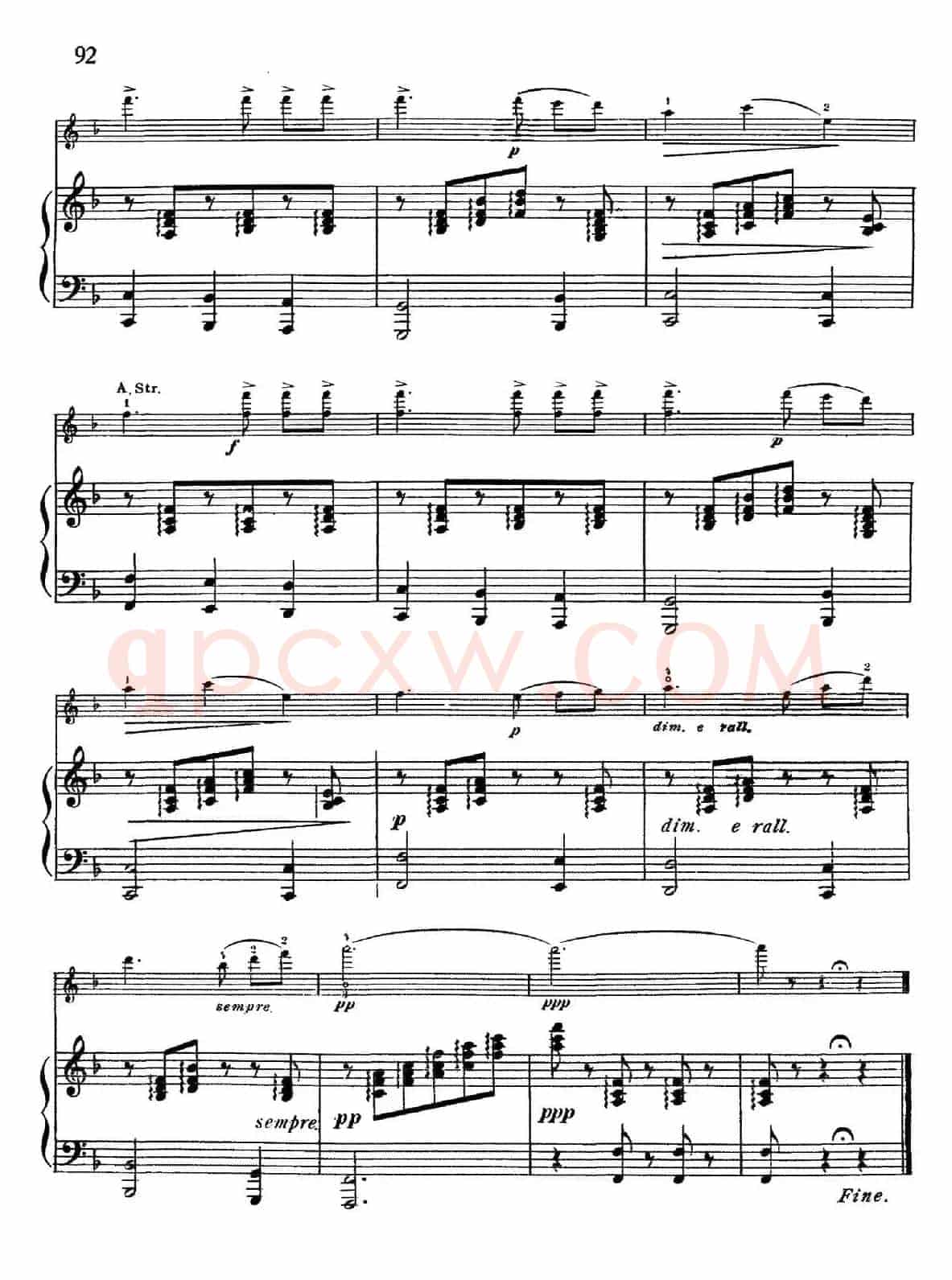 交响间奏曲（Intermezzo Sinfonico）（小提琴+钢琴伴奏）