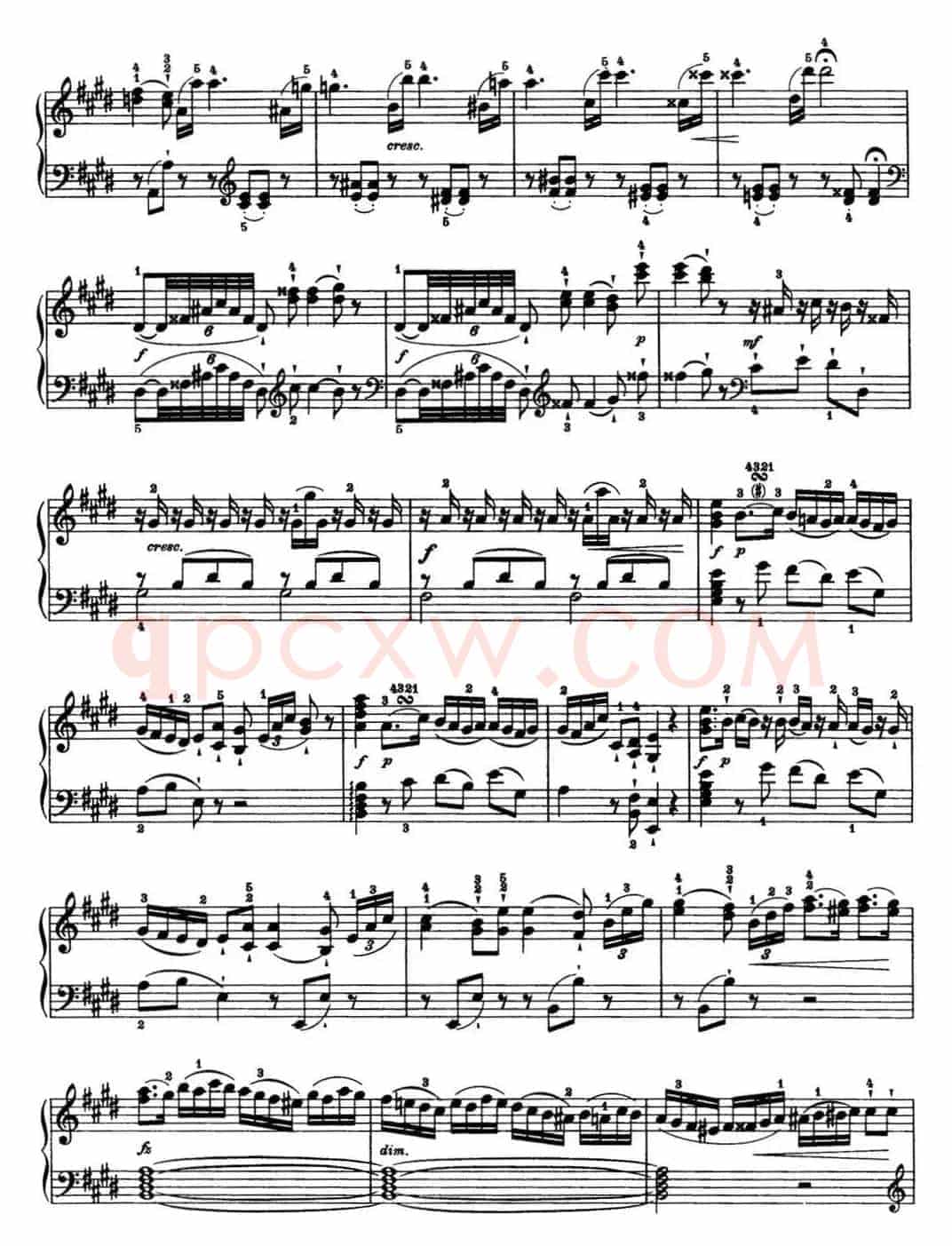 海顿 钢琴奏鸣曲 Hob XVI 22 in E major