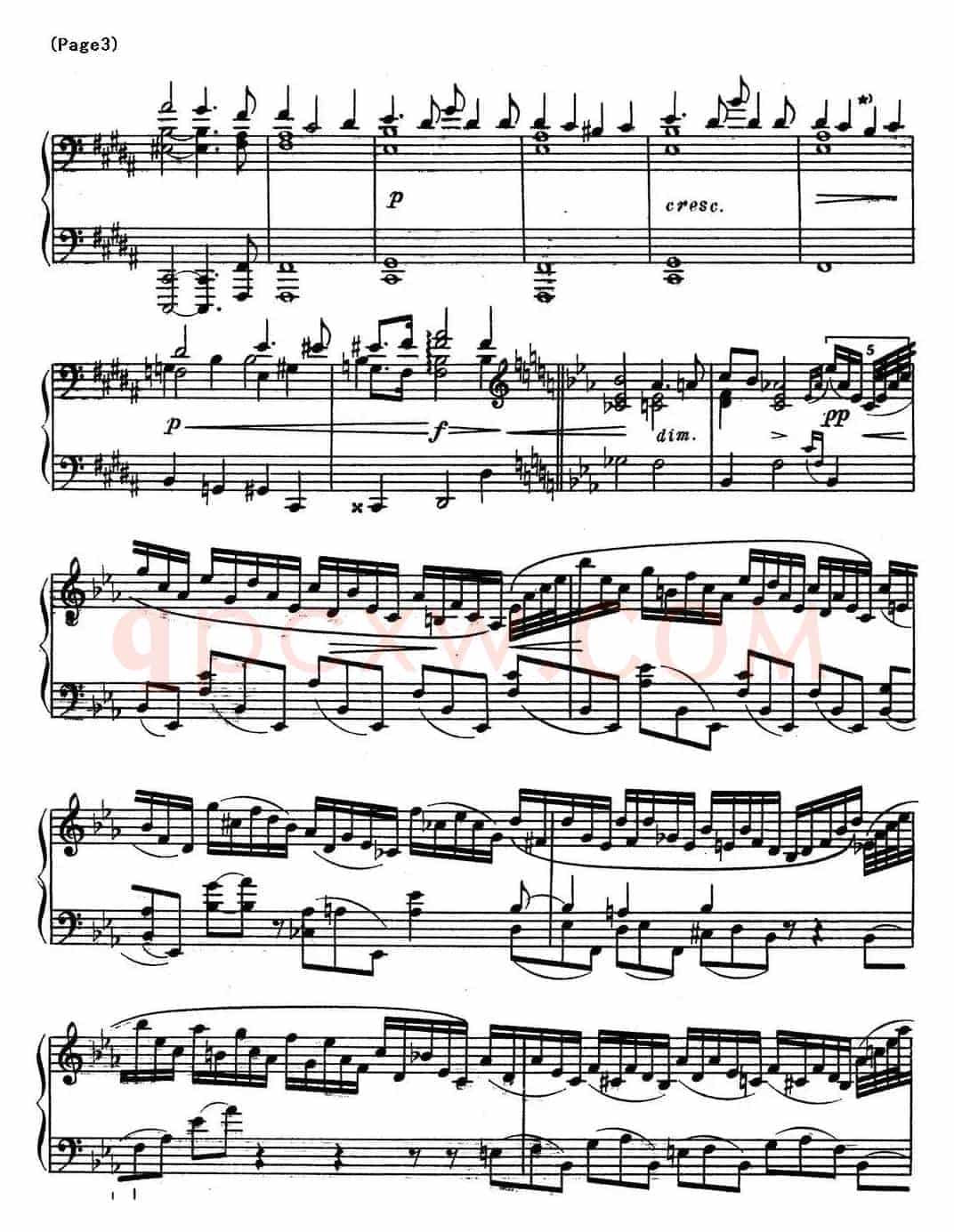 斯克里亚宾8首钢琴练习曲 Op42（No.8 Alexander Scriabin Etudes）