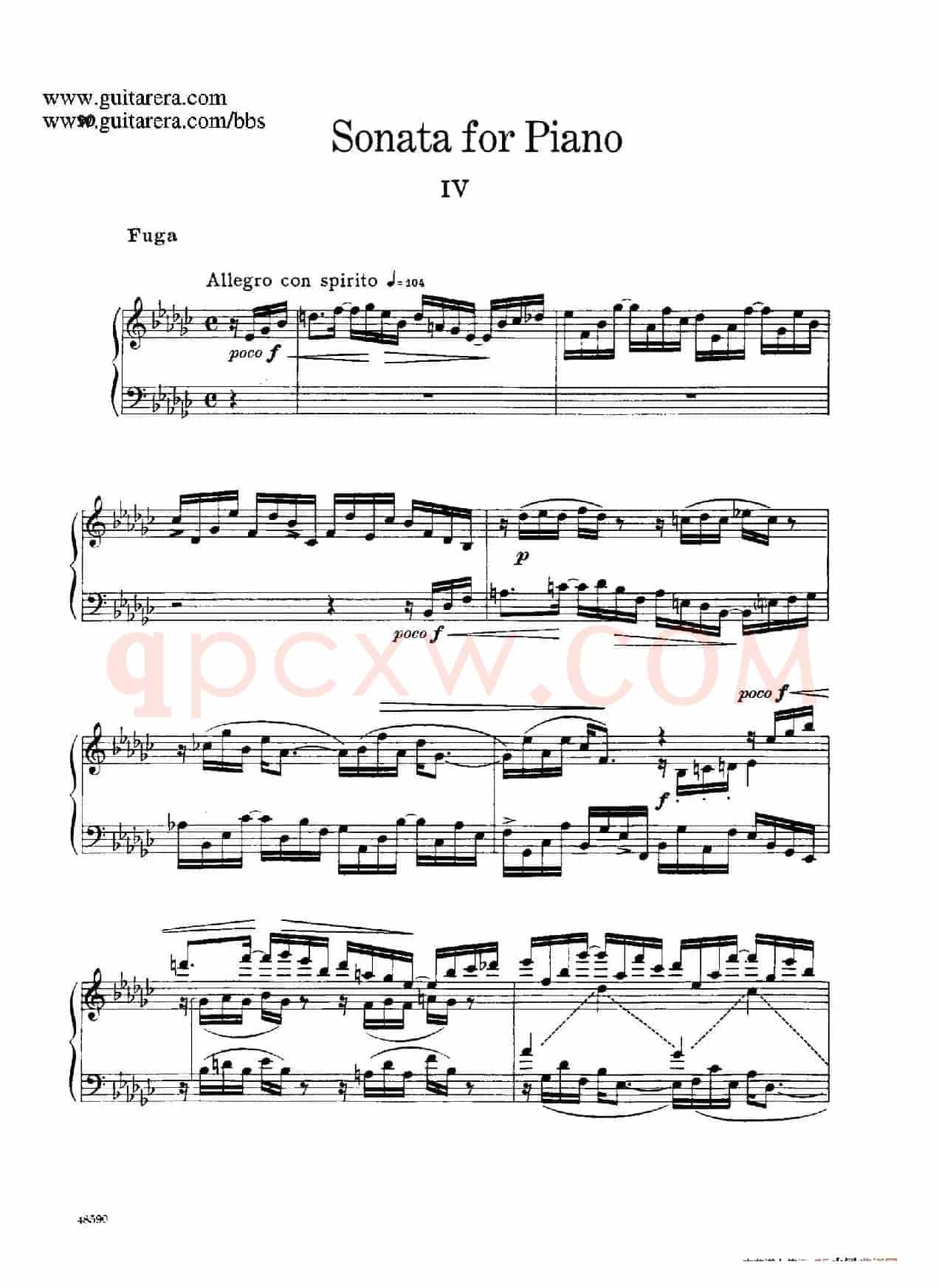 Piano Sonata Op.26(钢琴奏鸣曲·第四乐章)